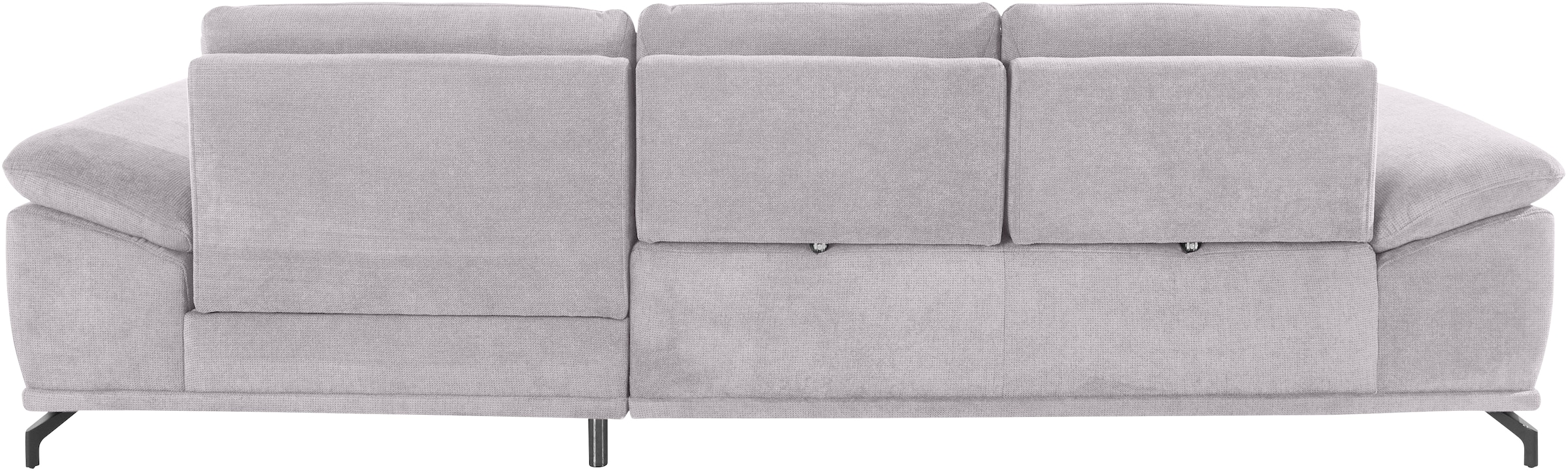 Places of Style Ecksofa »Costello«, incl. Sitztiefenverstellung und Armlehnfunktion, incl. 3 Nierenkissen