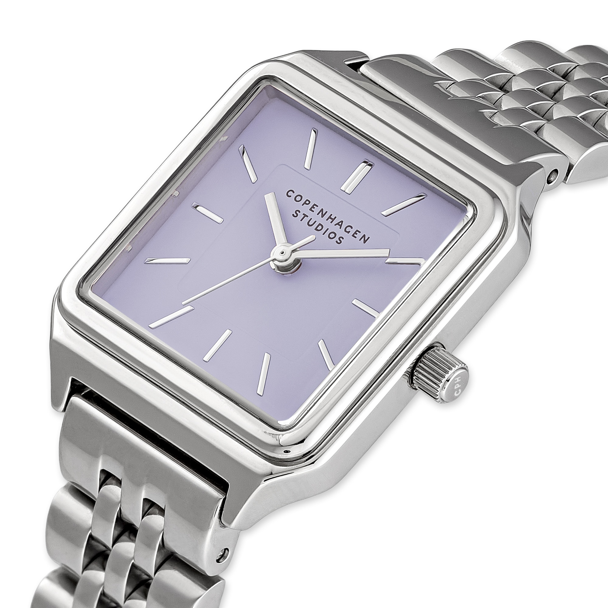 Copenhagen Studios Quarzuhr »Vintage Square Watch« Armbanduhr, Damenuhr, Edelstahlarmband, analog