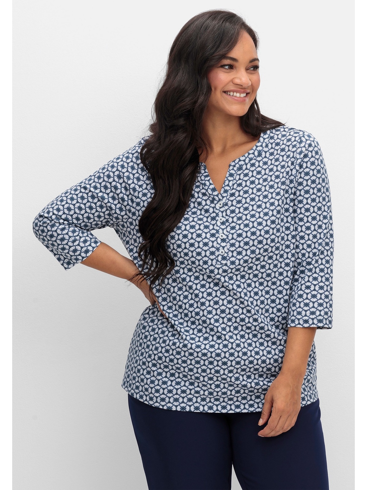 Sheego 3/4-Arm-Shirt »Große Größen« su Retro-...