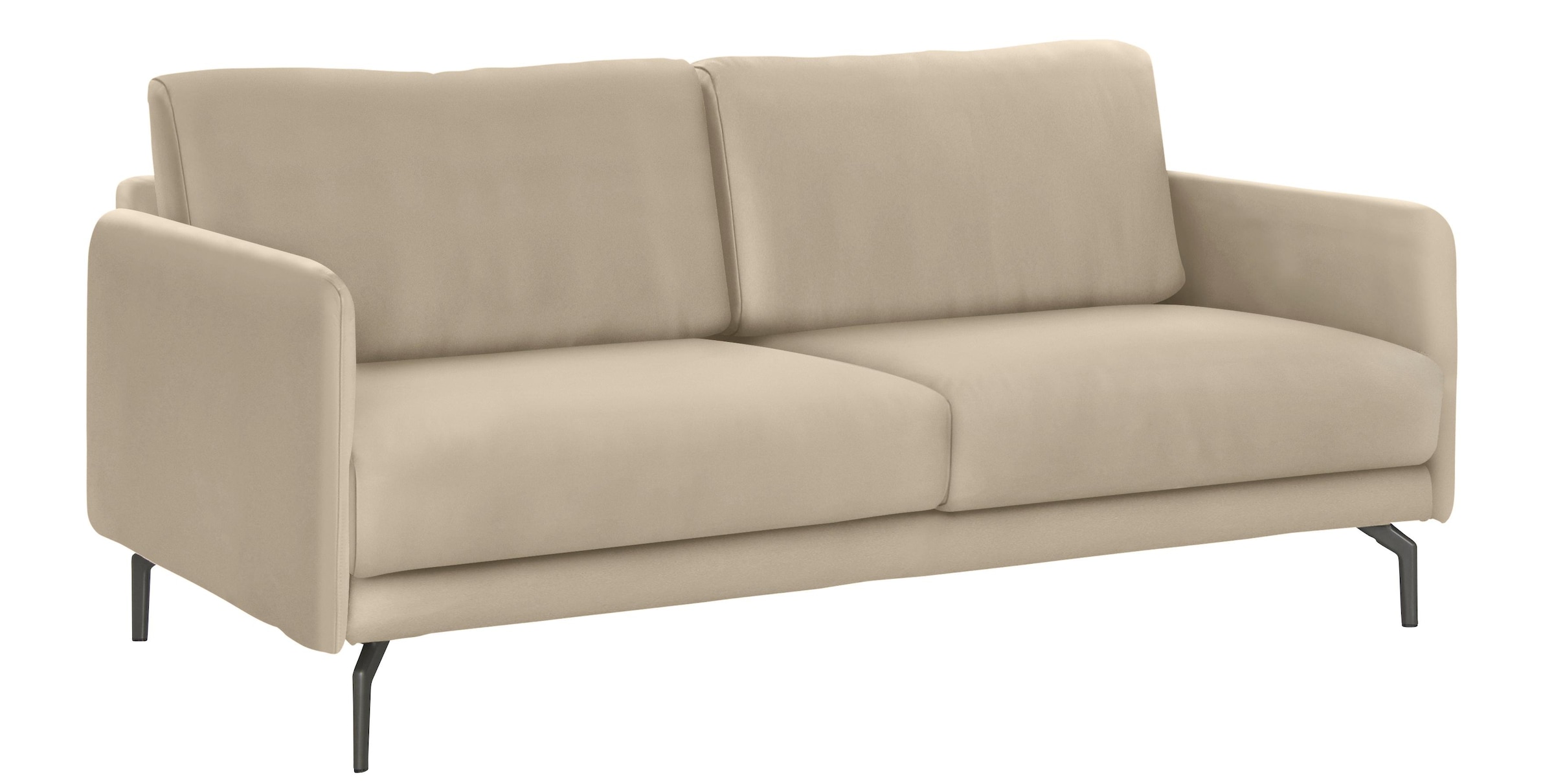 Creation BY ROLF BENZ 3-Sitzer "CR.450, Designsofa, edles Sofa, Loungesofa, Ledersofa, klares Design" Armlehne sehr schmal, Breite 190 cm, Alugussfuß Umbragrau