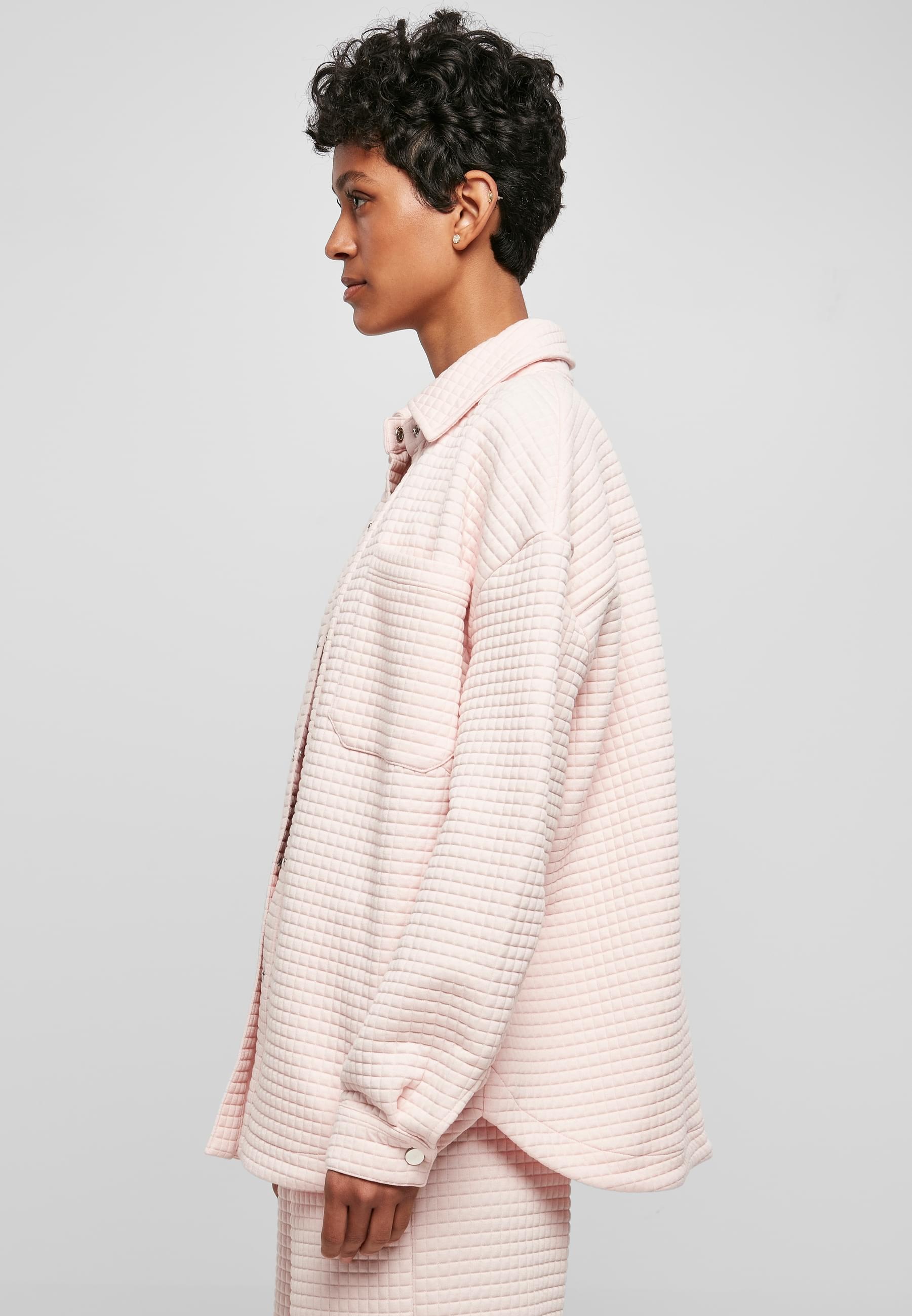 URBAN CLASSICS Sweatjacke »Urban Classics Damen Ladies Quilted Sweat Overshirt«