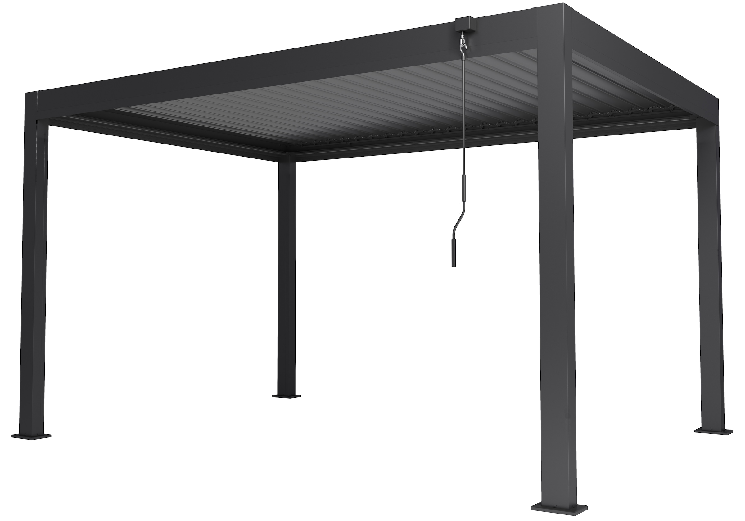 KONIFERA Pavillon »Pergola Alhambra Steel« verschiedene Größen, ohne Seitenteile