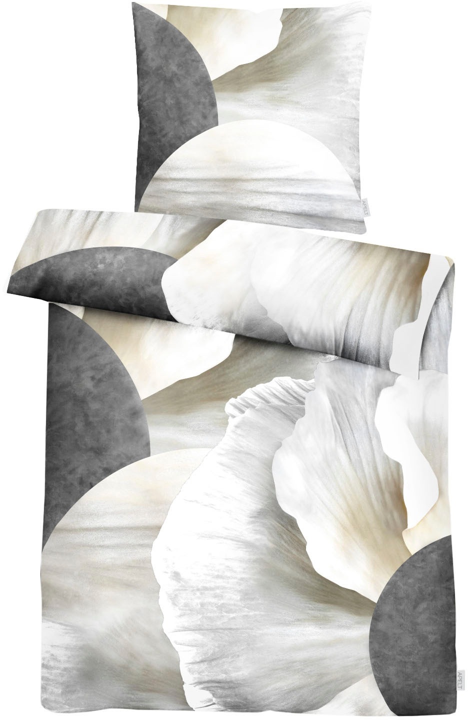 APELT Bettwäsche "Silence GOTS" 2 Stk. stimmungsvolle Farbsilhouetten günstig online kaufen