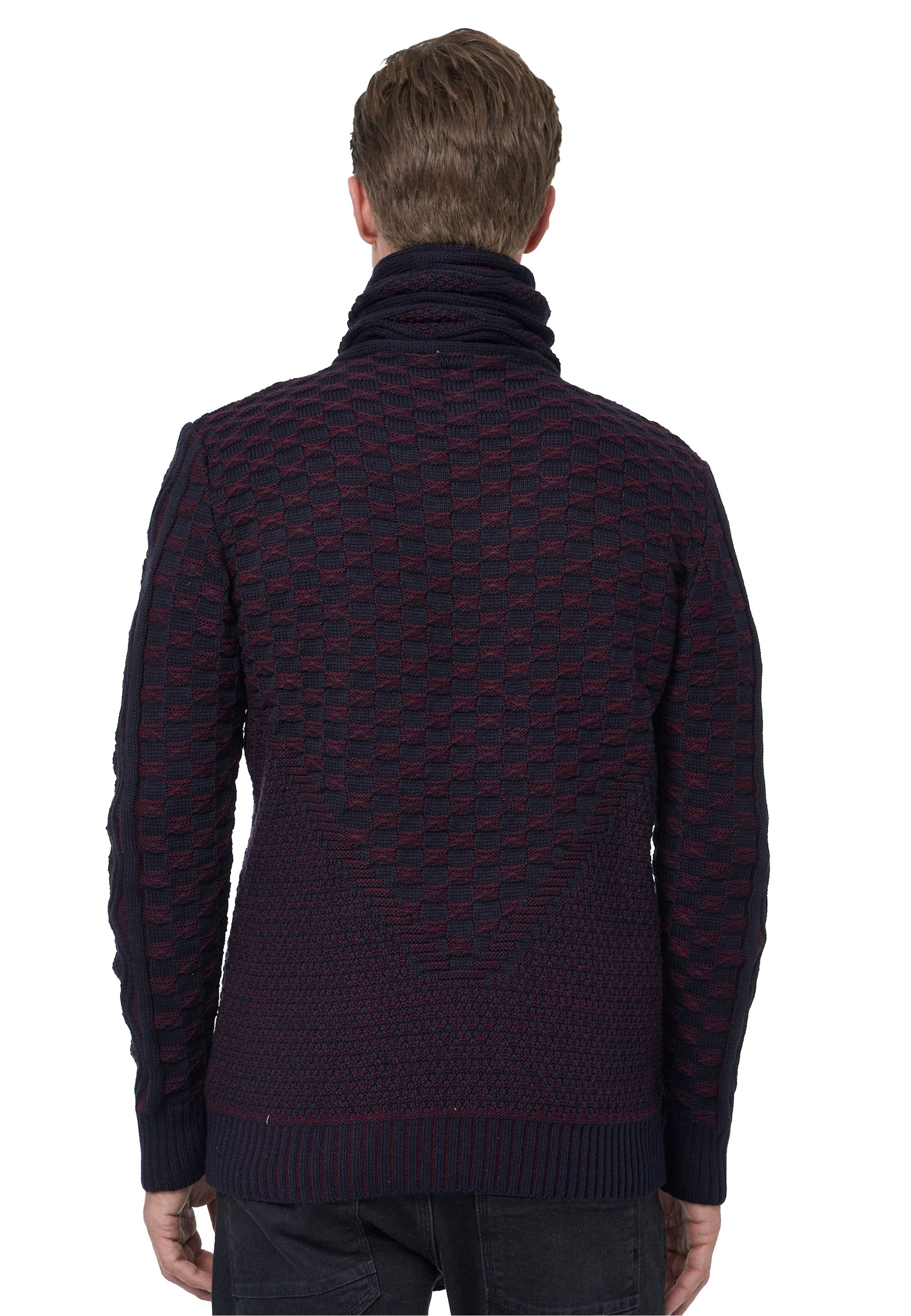 Rusty Neal Strickpullover, mit extravagantem Schalkragen