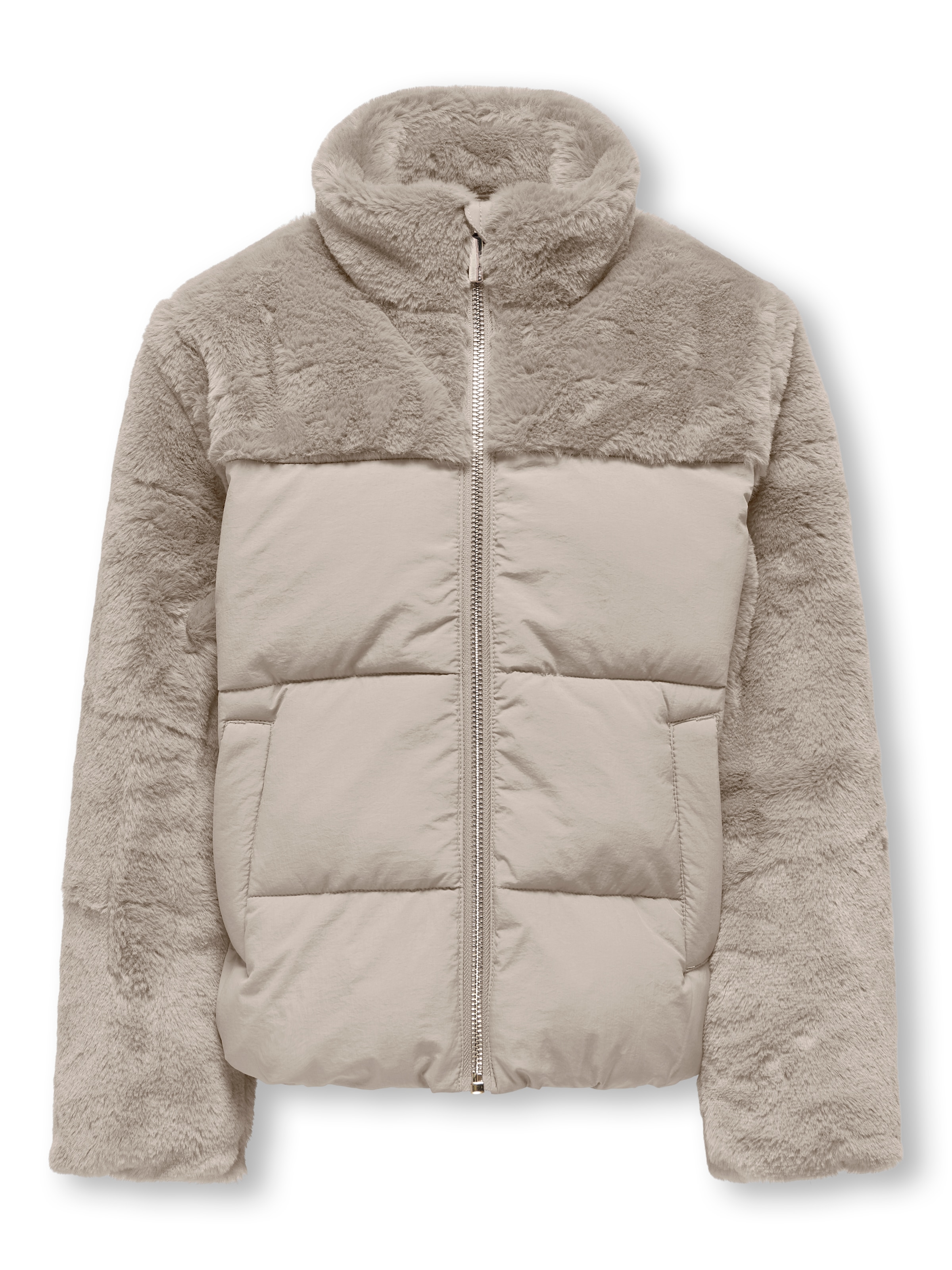 KIDS ONLY Steppjacke »KOGWANJA FUR PUFFER MIX COAT OTW«
