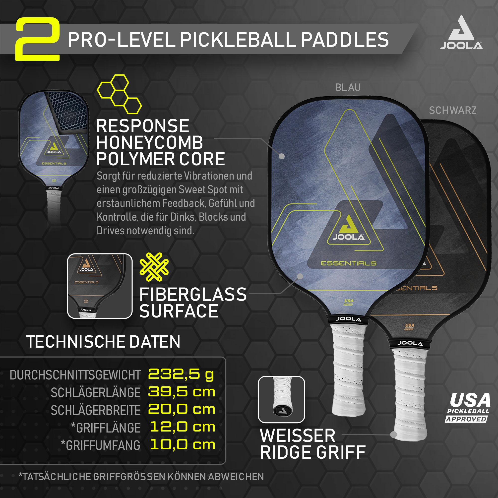 Joola Pickleballschläger »Essentials Sets«