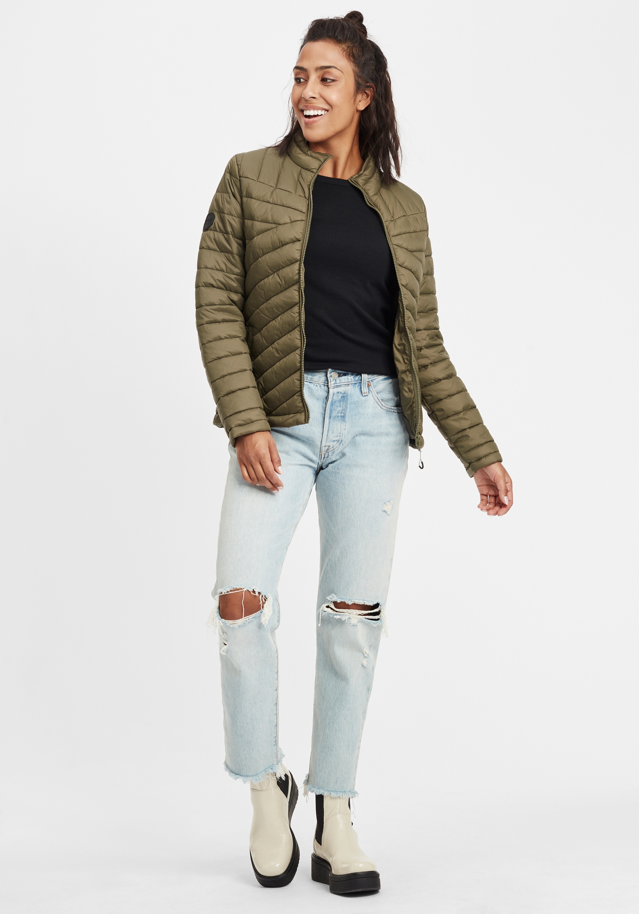 OXMO Strickfleece-Pullover "Strickpullover OXEdda" günstig online kaufen