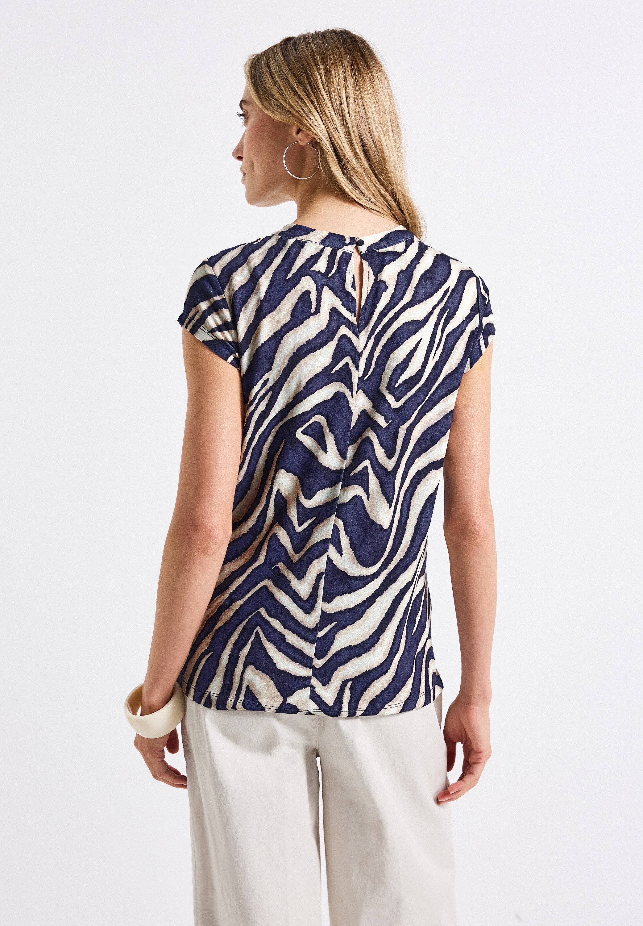 STREET ONE Print-Shirt, aus softem Materialmix günstig online kaufen