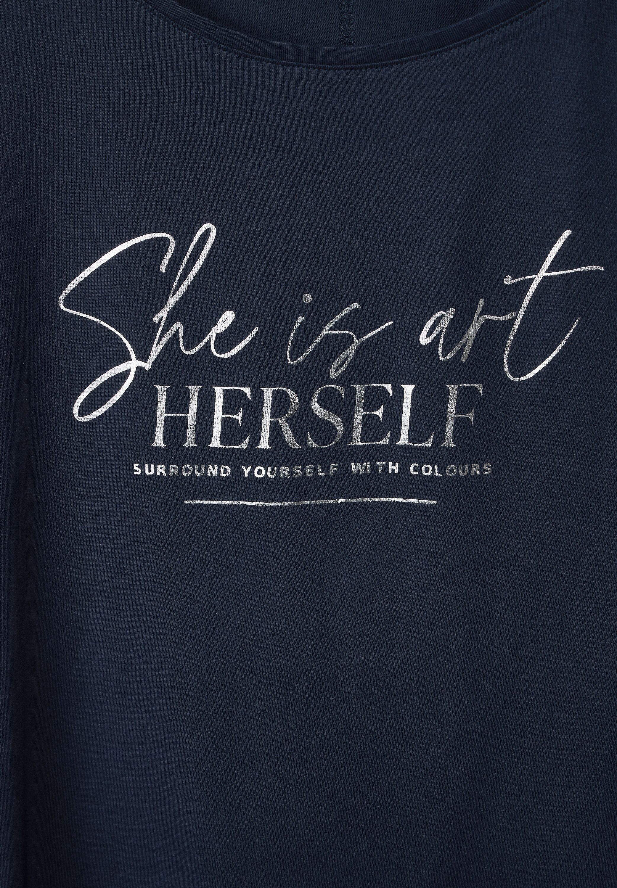 STREET ONE T-Shirt, in Unifarbe
