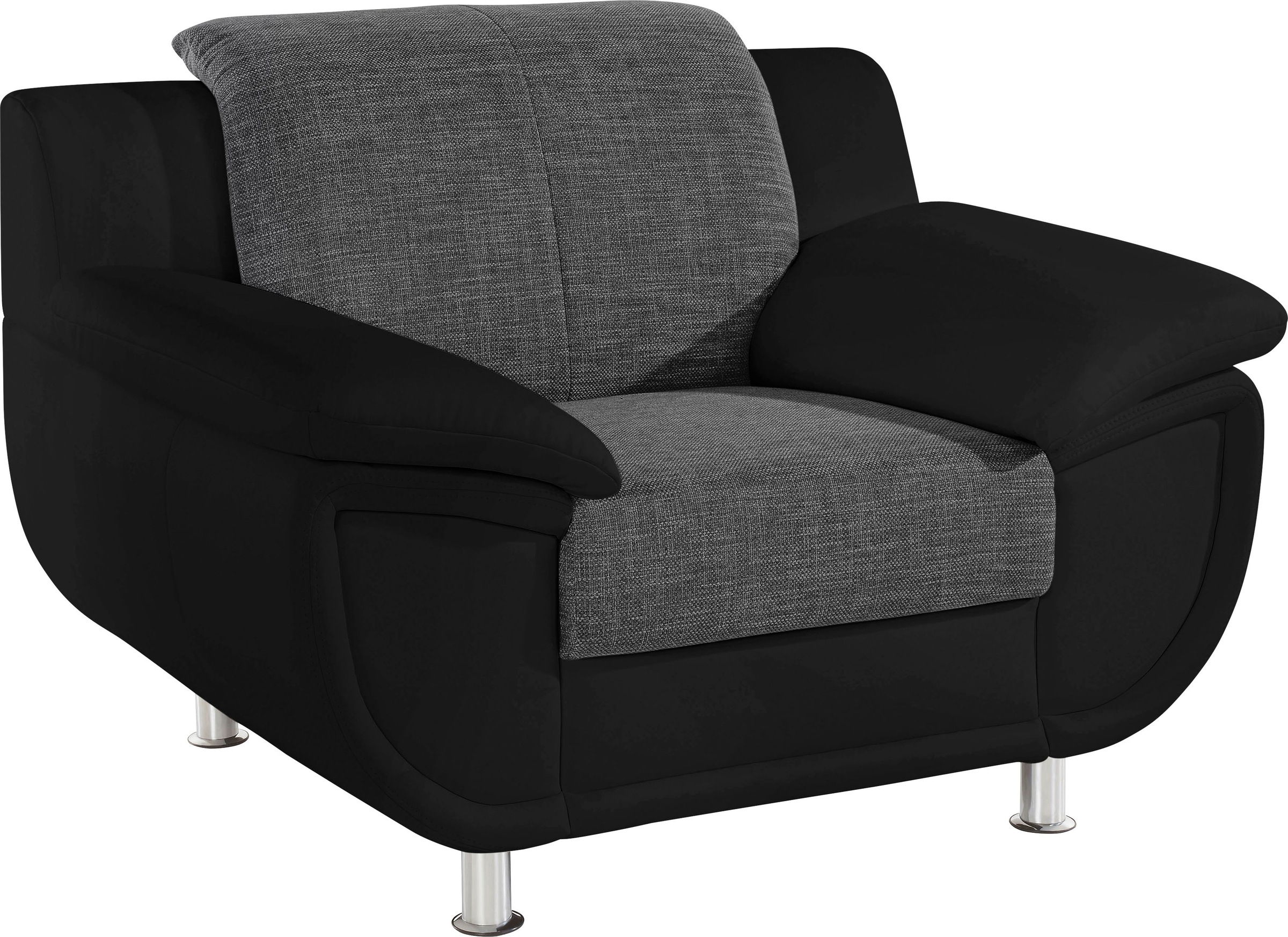 TRENDMANUFAKTUR Sessel »Rondo 3, Loungesessel«, wahlweise mit komfortablem Federkern, mit extra breiten Armlehnen