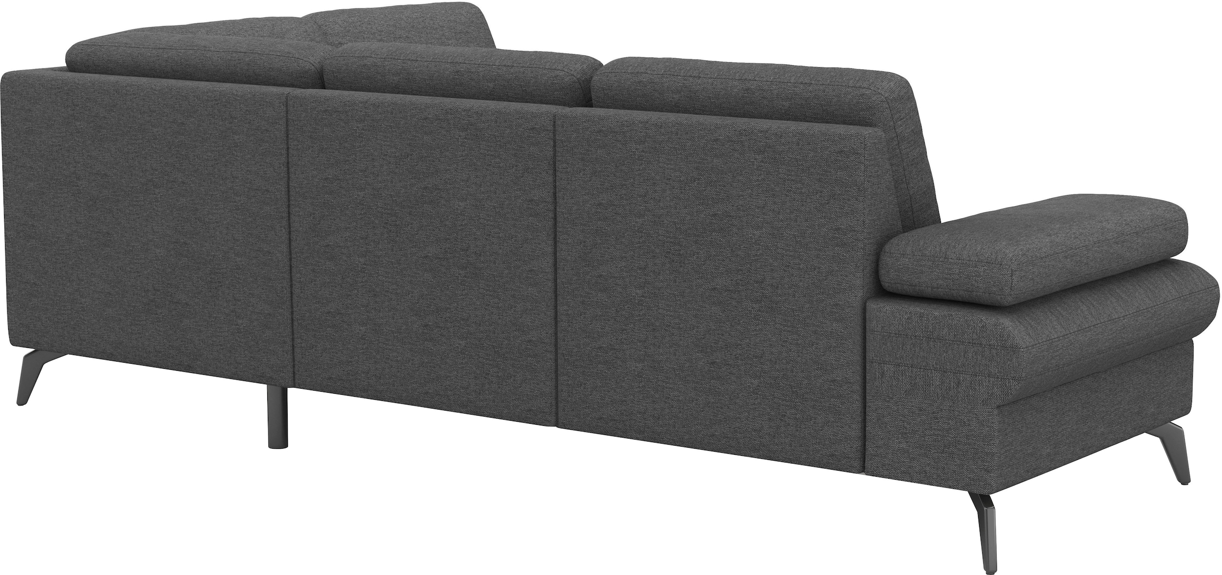 sit&more Ecksofa »Morris Jubi L-Form«, inkl. Armteilfunktion und 1 Zierkissen, wahlweise mit Bettfunktion