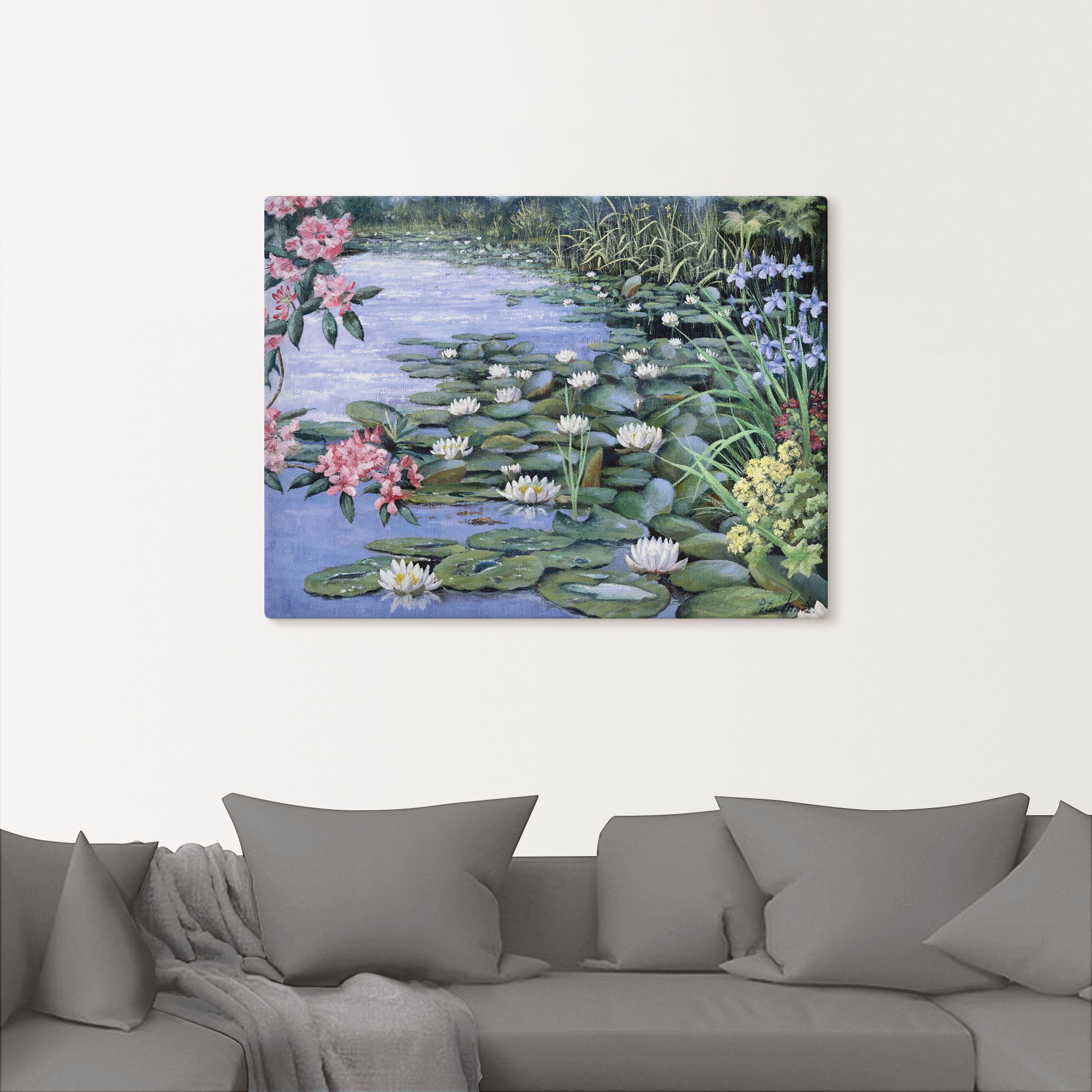 Artland Leinwandbild "Der See" Gewässer 1 Stk. tlg. auf Keilrahmen gespannt günstig online kaufen