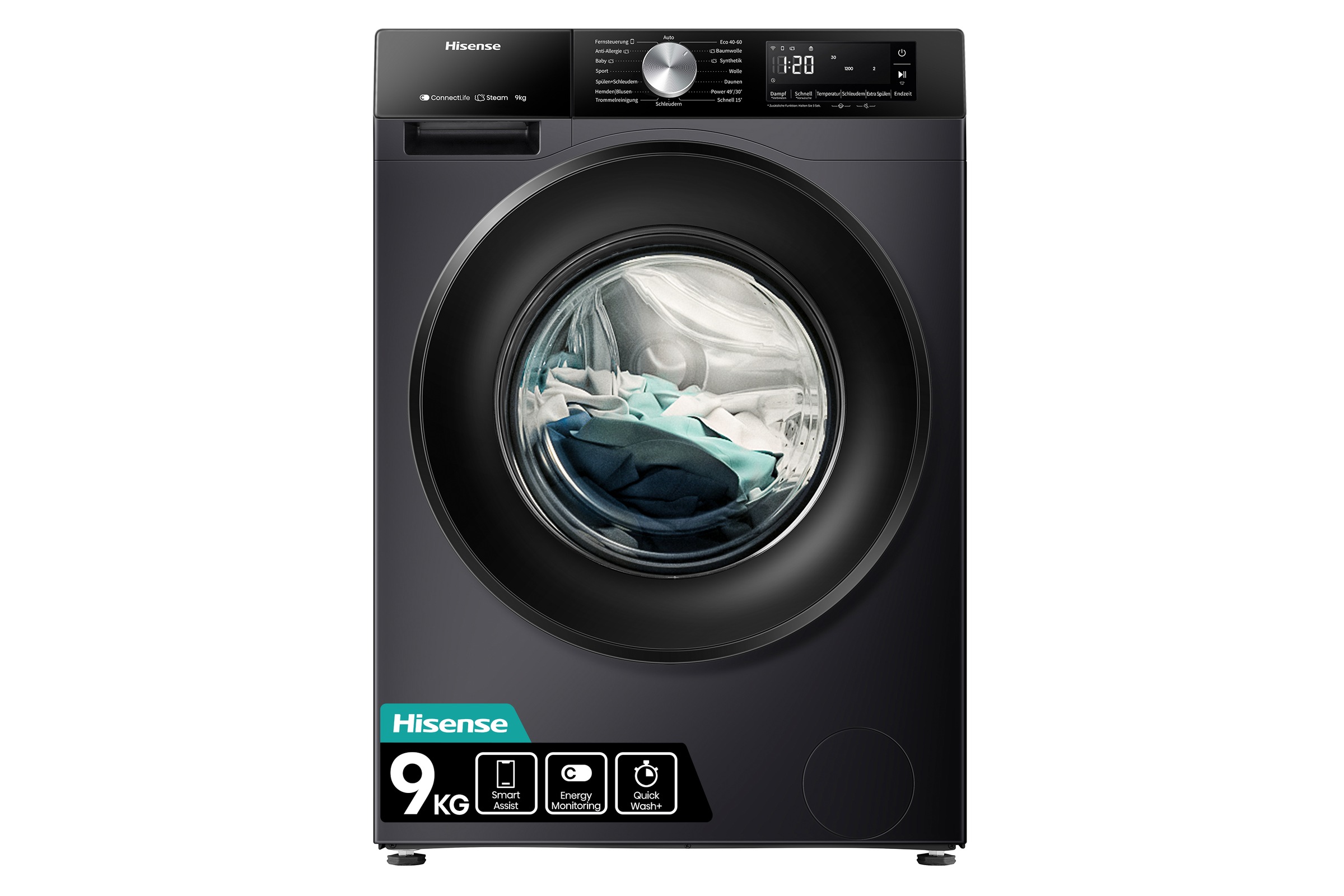 Hisense Waschmaschine "WF3S9043BB3" 9 kg 1400 U/min Wifi-ConnectLife günstig online kaufen