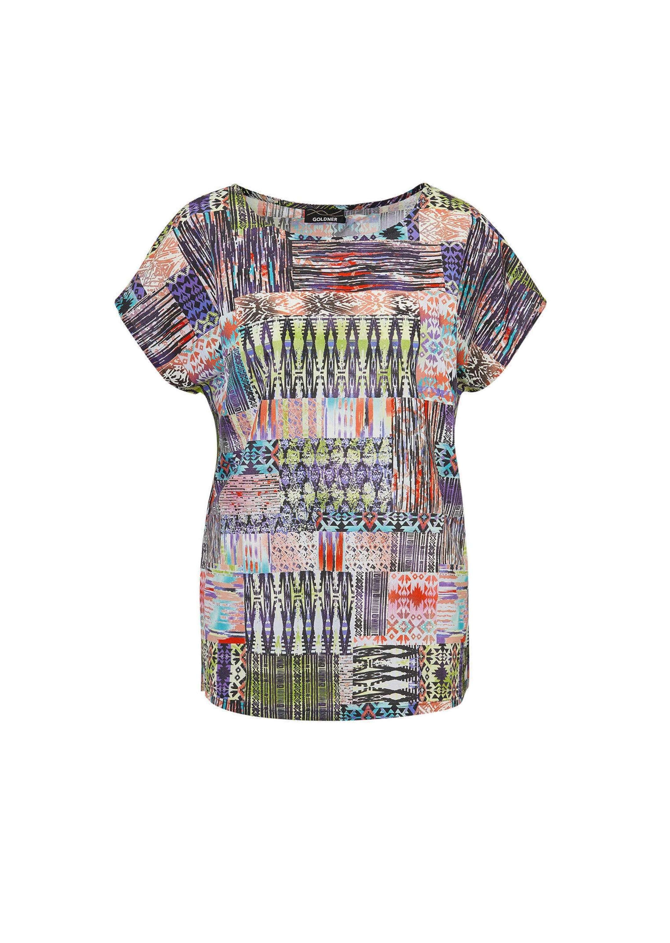 GOLDNER Druckbluse "Kurzgröße Druckbluse aus reiner Baumwolle" Ohne günstig online kaufen