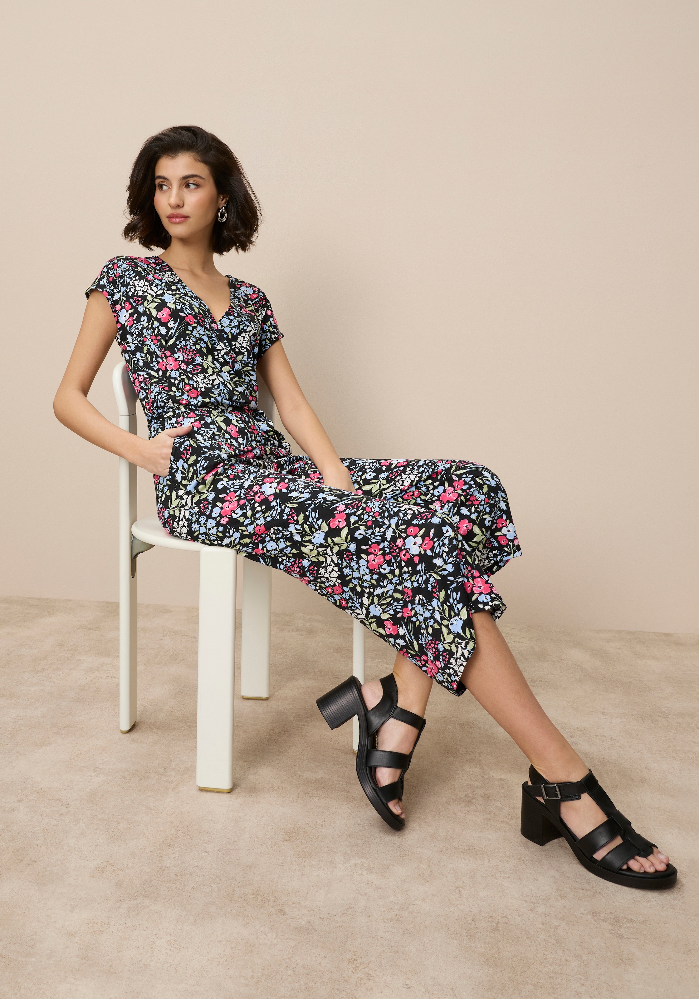 Tamaris Culotte-Overall mit Bindegürtel günstig online kaufen