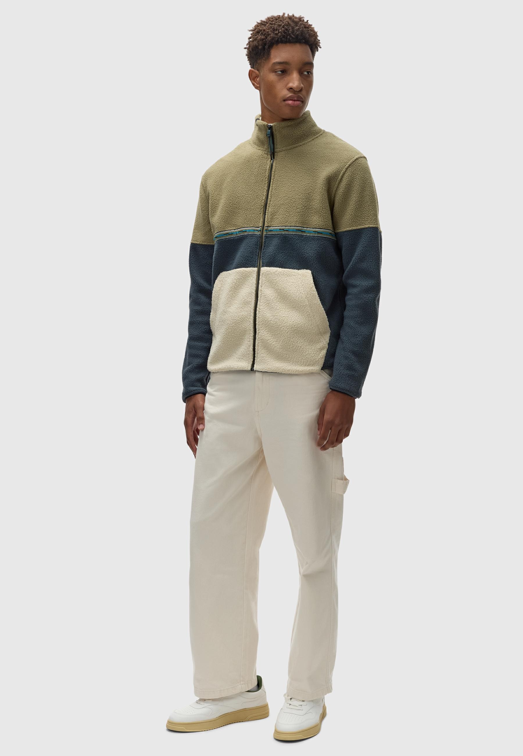 Ragwear Fleecejacke »Lonndy«, ohne Kapuze, Angesagte Herren Plüschjacke mit hohem Kragen