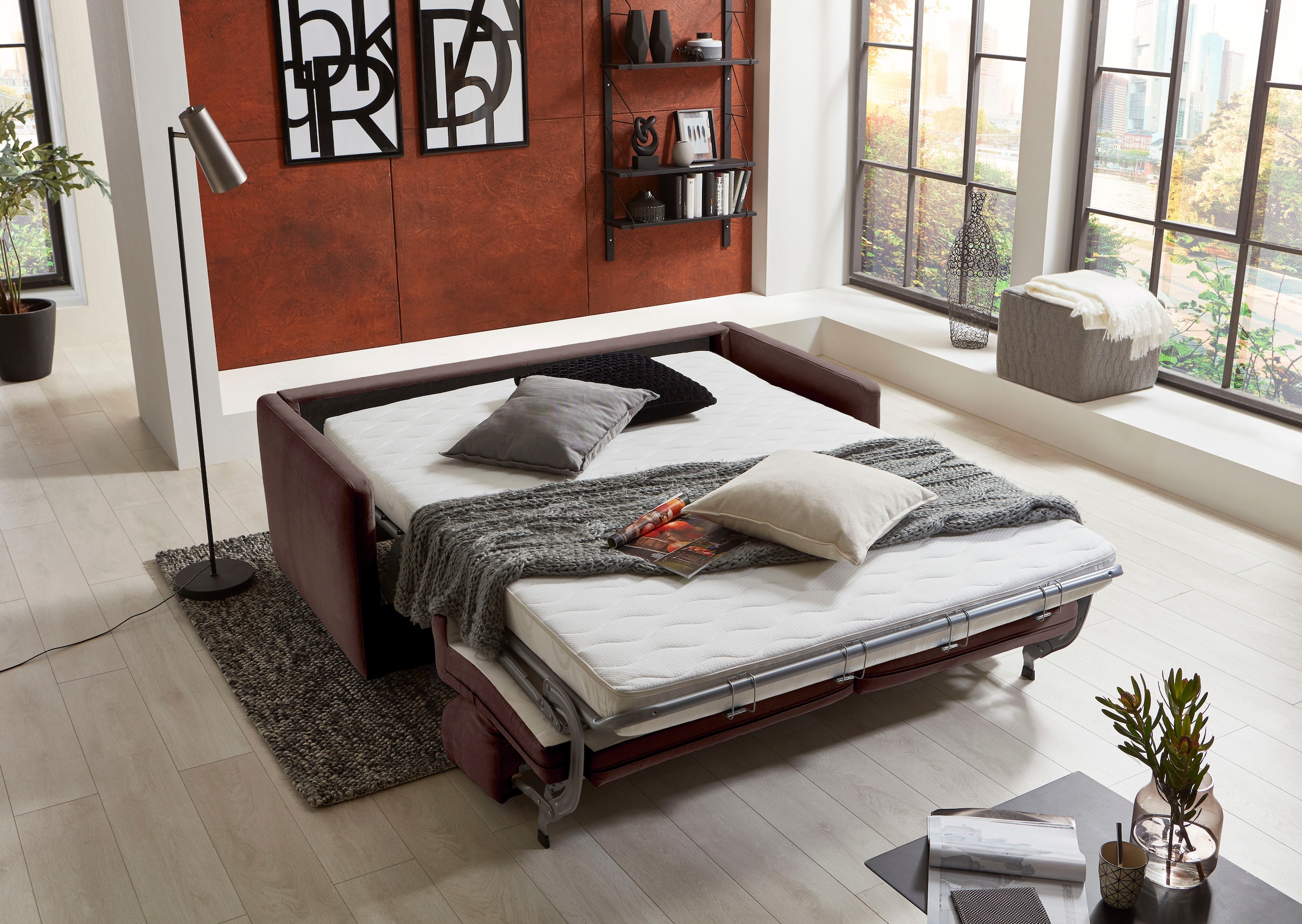 ATLANTIC home collection Schlafsofa "Limone" für Dauerschläfer geeignet ink günstig online kaufen