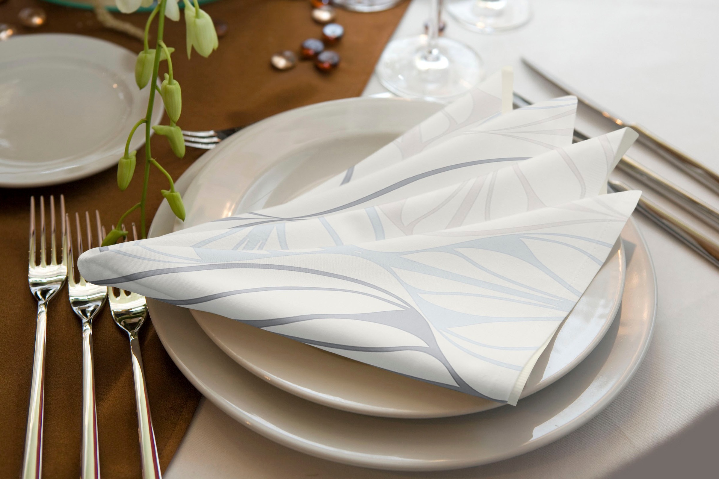 Adam Stoffserviette "Wave" aus Bio-Baumwolle,Made in Germany günstig online kaufen