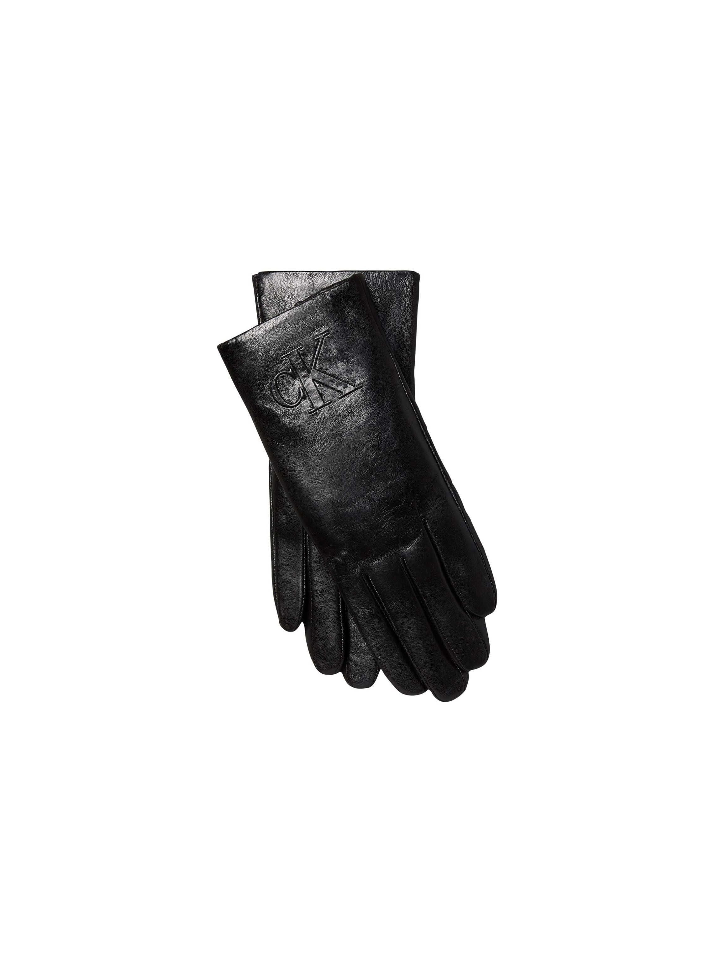 Calvin Klein Lederhandschuhe Regular fit mit Markenlogo