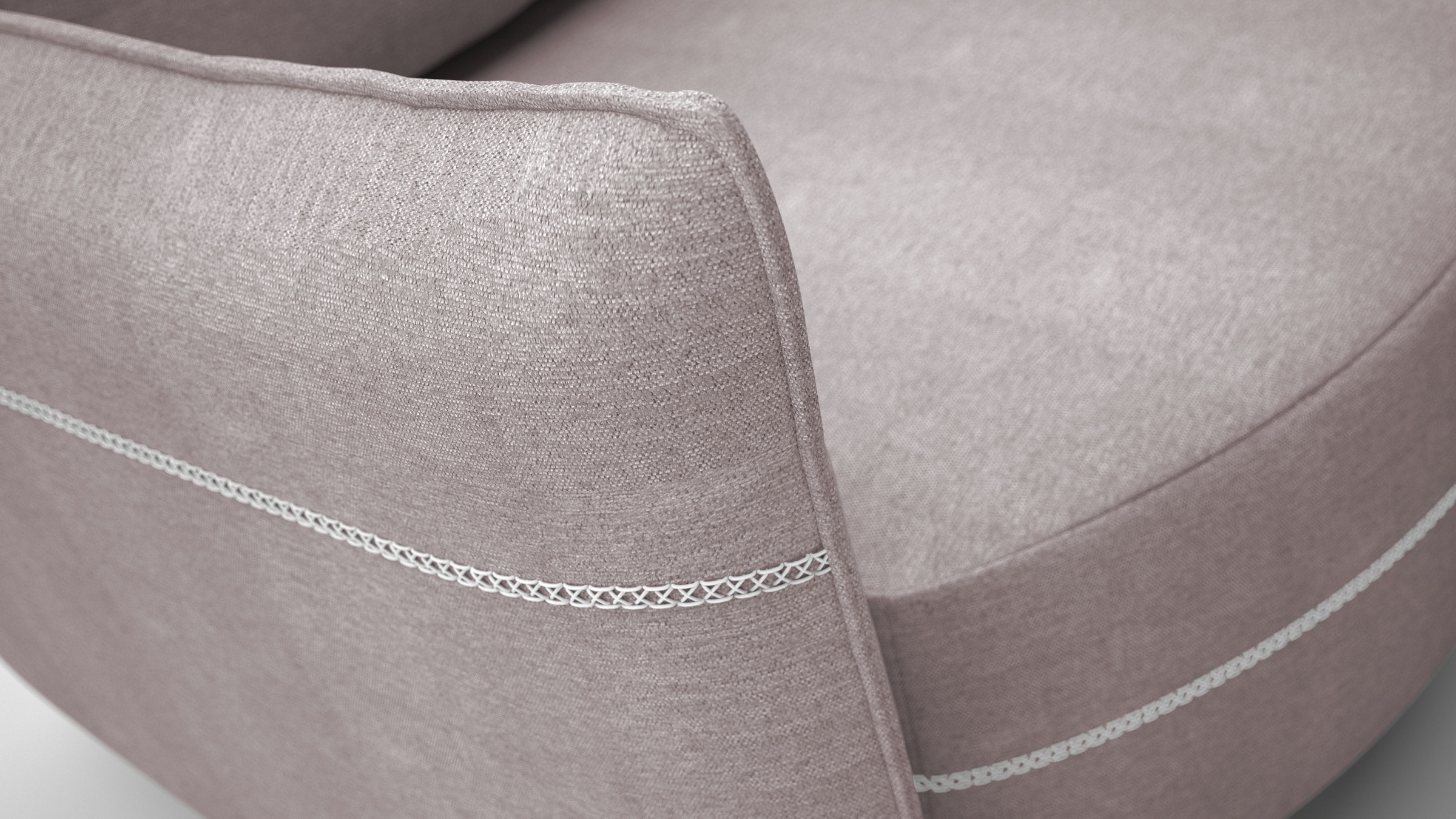 exxpo - sofa fashion Loungesofa »mit toller Kontrastnaht, Solitärmöbel, bequem, schmale Armlehne«, Schlafsofa mit Bettfunktion und Bettkasten, komfortabler Federkern