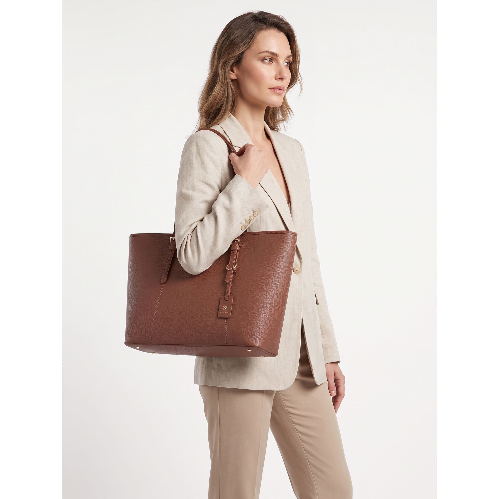 Lazarotti Shopper »Bologna Leather XL Shopper Tasche Leder 35 cm«