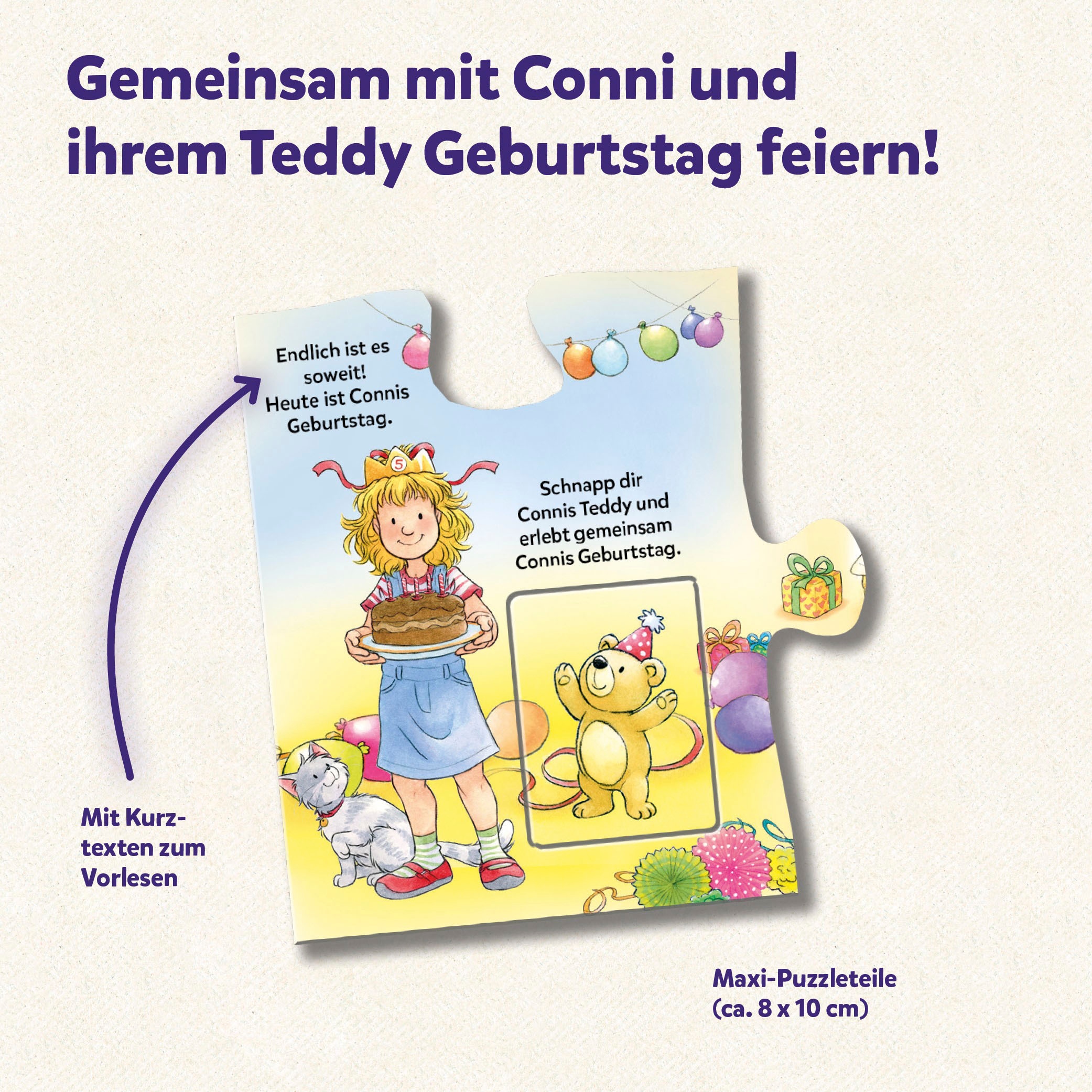 Kosmos Puzzle »Mein erstes Story-Puzzle - Conni hat Geburtstag« Made in Germany