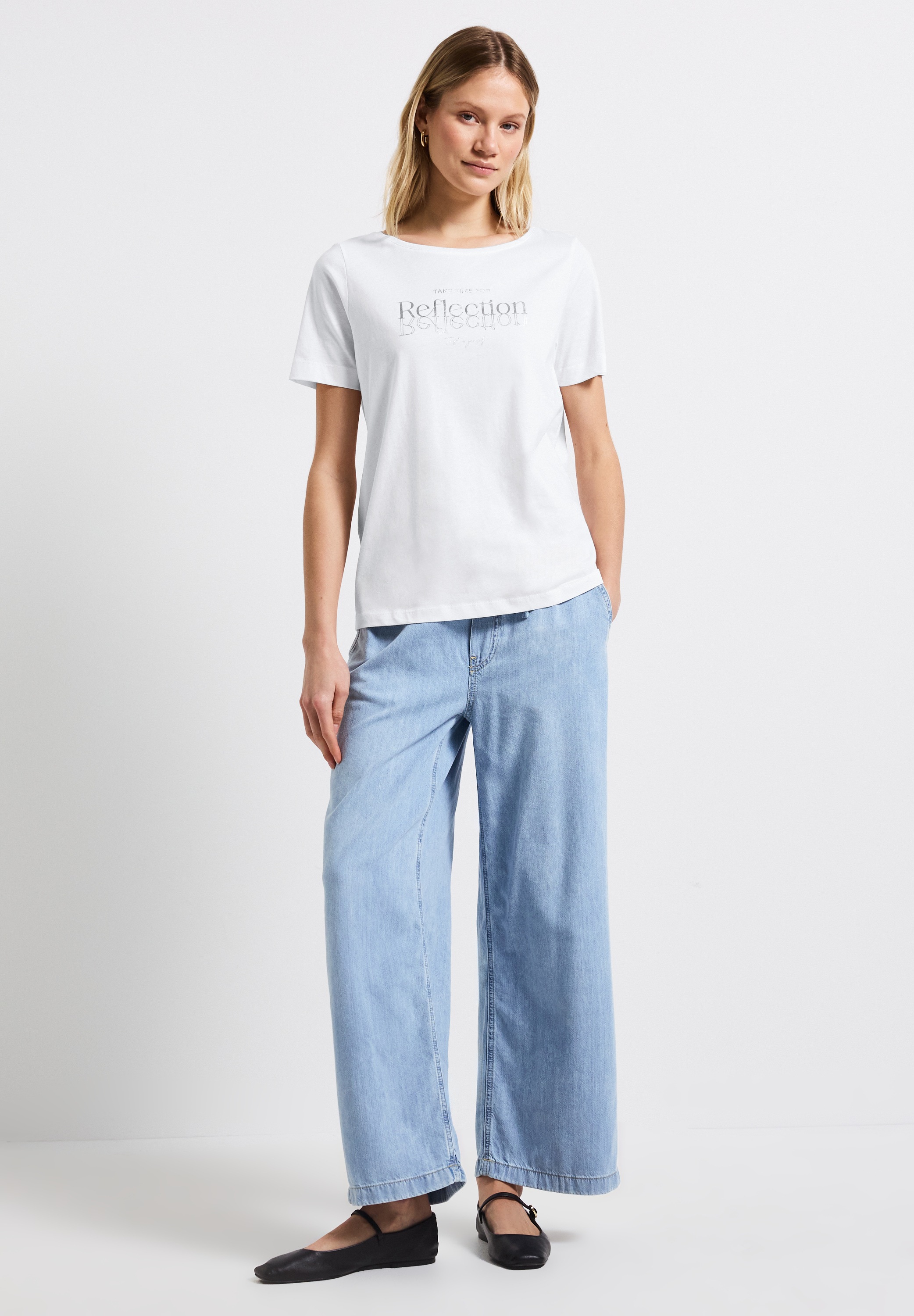 STREET ONE T-Shirt, aus reiner Baumwolle