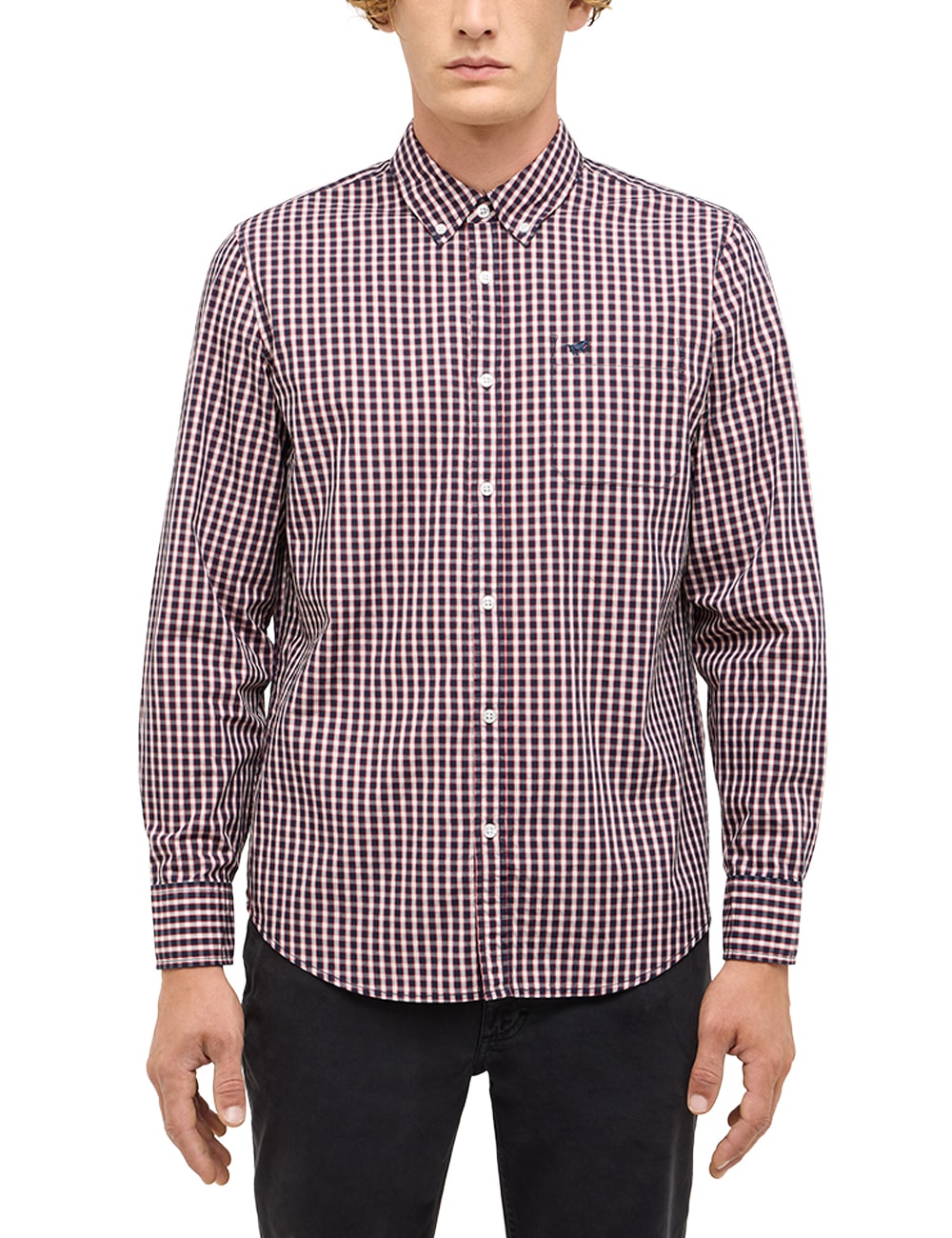 MUSTANG Langarmhemd "Herren Style Chester" günstig online kaufen