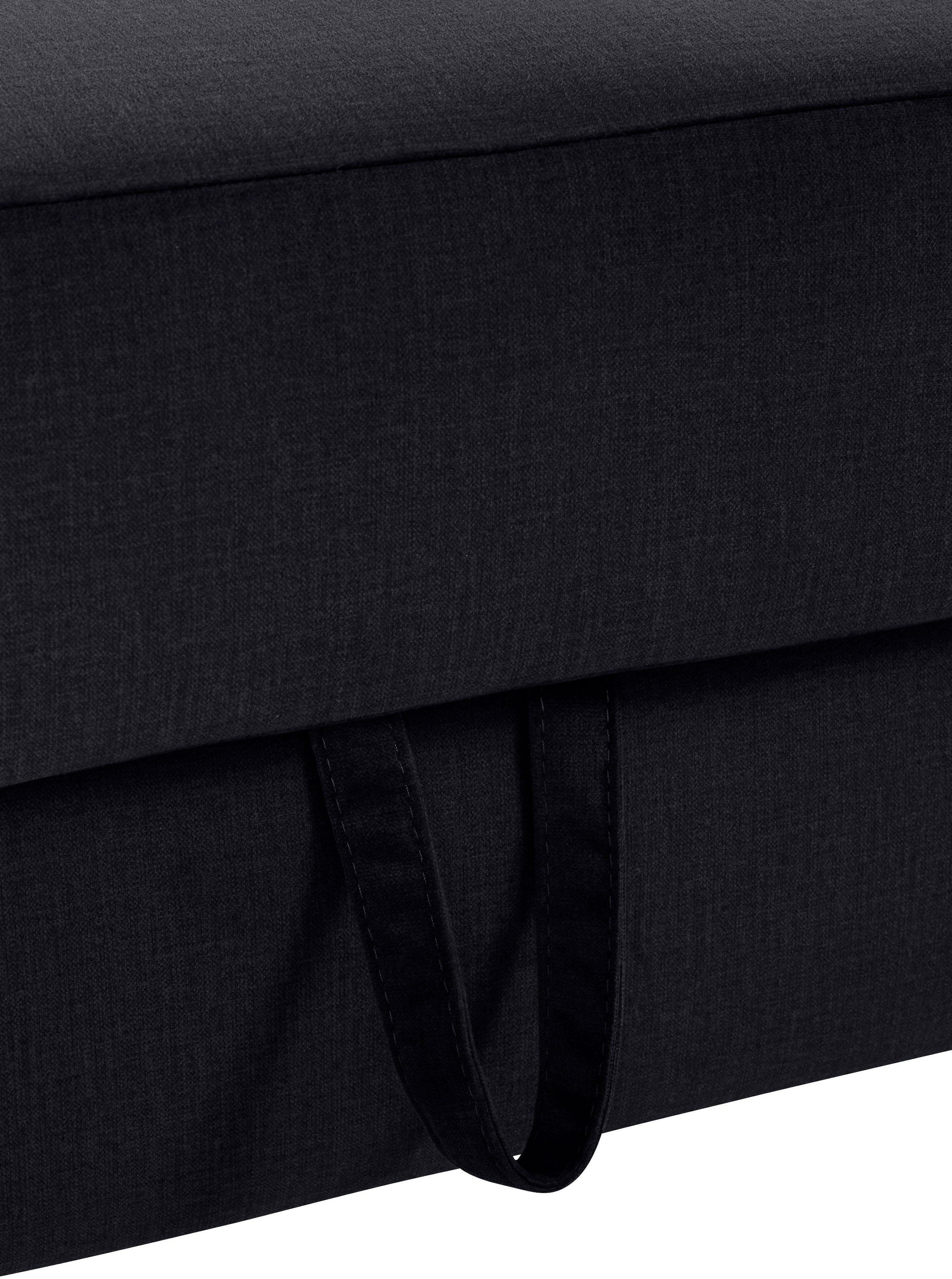 COTTA Polstergarnitur »Morven L-Form« Set,  Set bestehend aus: Ecksofa mit Kopfteilverstellung & Hocker