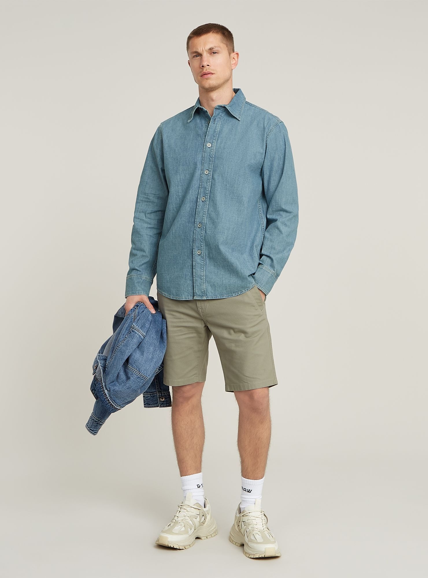 G-STAR Langarmshirt »Regular Denim Hemd«