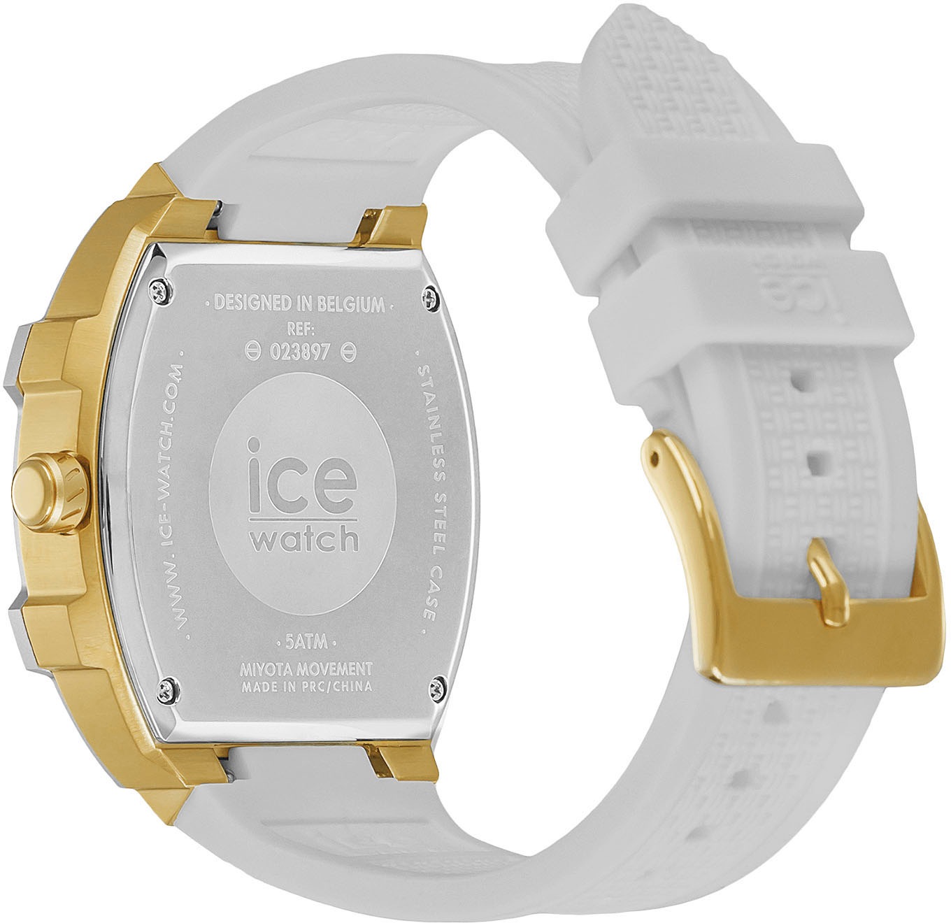 ice-watch Multifunktionsuhr »ICE boliday - Steel - Medium - MT«, Quarzuhr, Armbanduhr, Damenuhr, analog, Silikonarmband, Datum