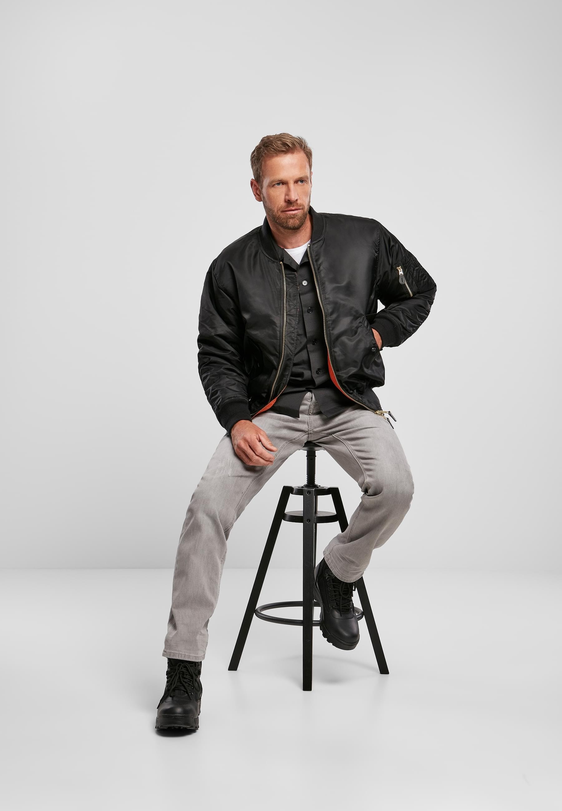 Brandit Anorak »Brandit Herren MA1 Bomber Jacket«, (1 St.), ohne Kapuze