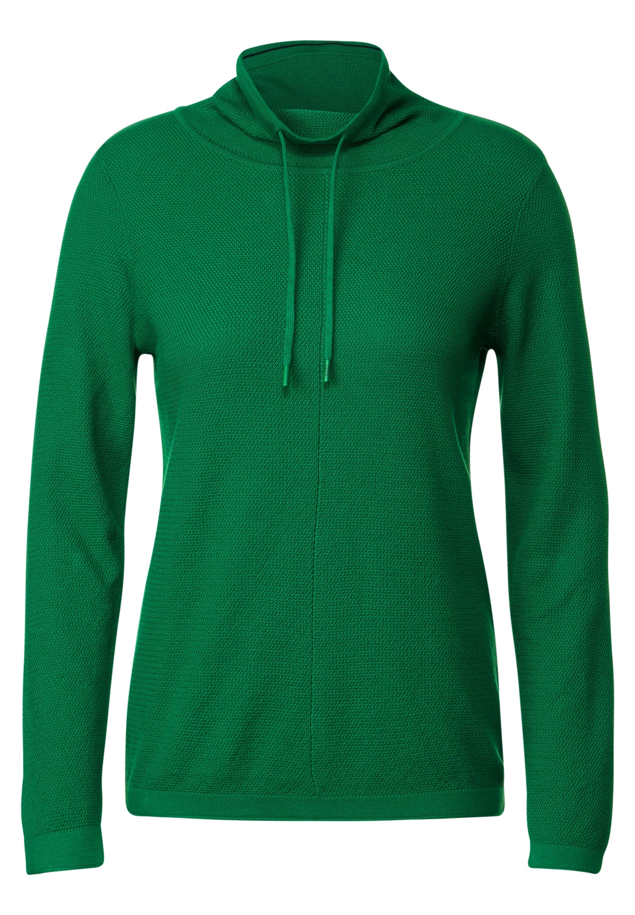 Cecil Stehkragenpullover, mit Strick-Struktur
