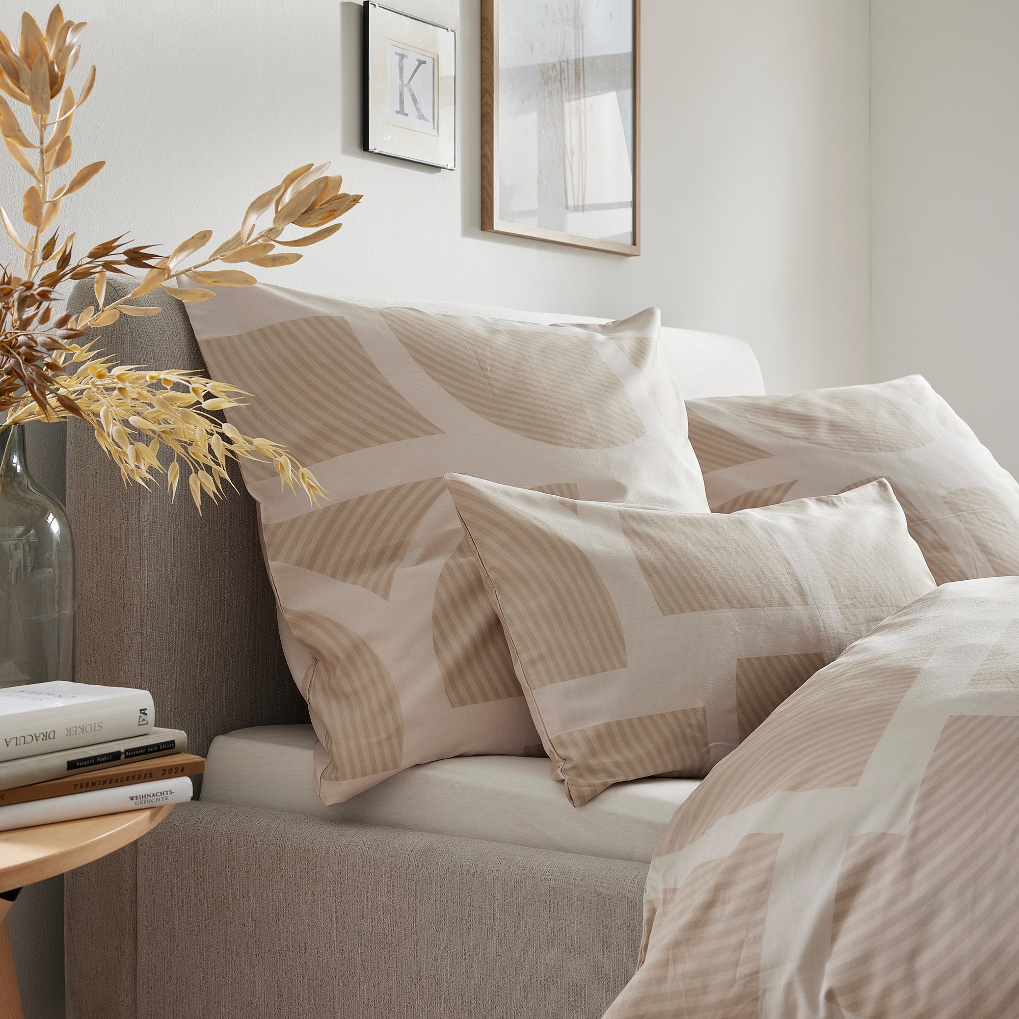 Thumbnail - bugatti Bettwäsche "Satinbettwäsche bugatti" 2 Stk. mit abstraktem Muster