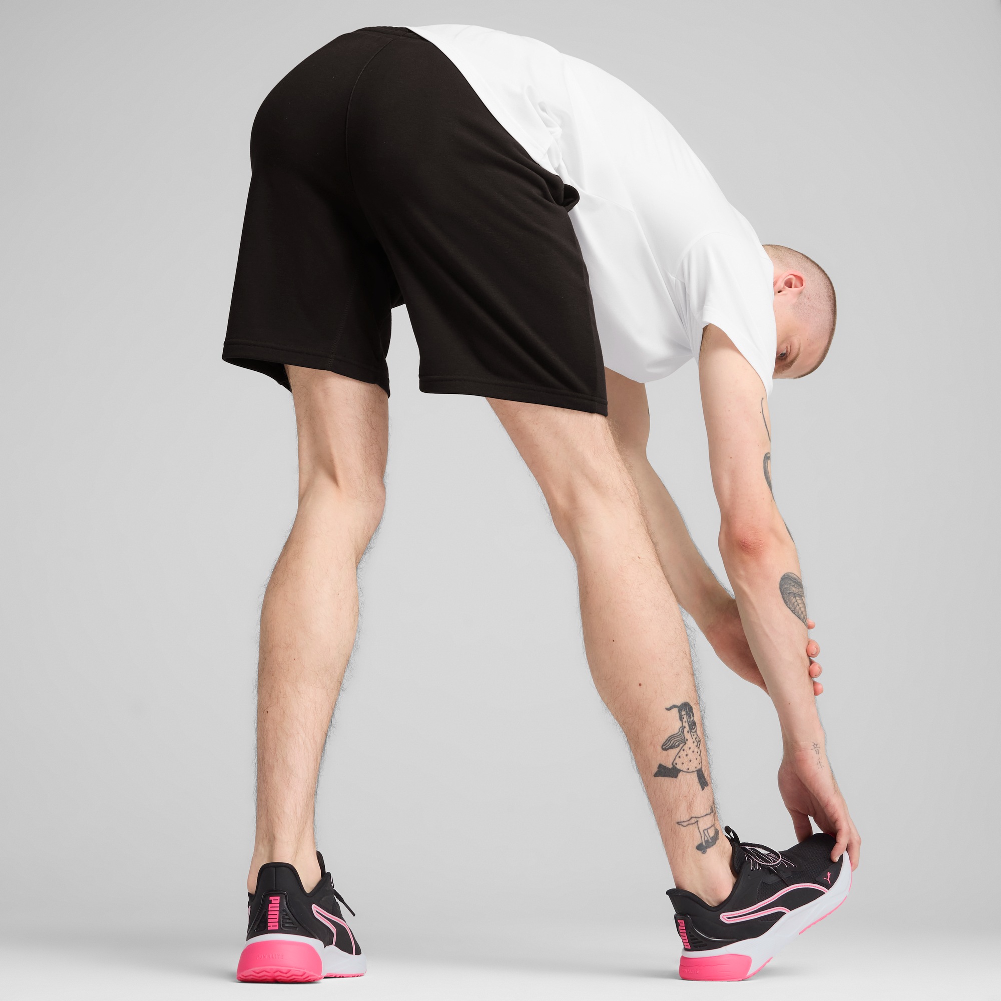 Thumbnail - PUMA Trainingsshorts "M TAD ESSENTIALS 8" KNIT SHORT" aus Baumwollmischung, mit DryCELL Technologie, atmungsaktiv