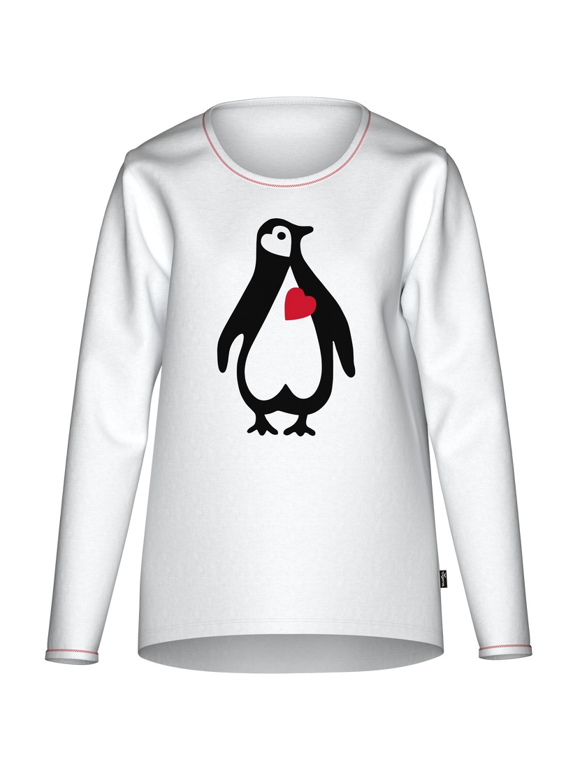 Trigema Schlafanzug "TRIGEMA Pyjama-Oberteil mit herzigem Pinguin-Print", ( günstig online kaufen