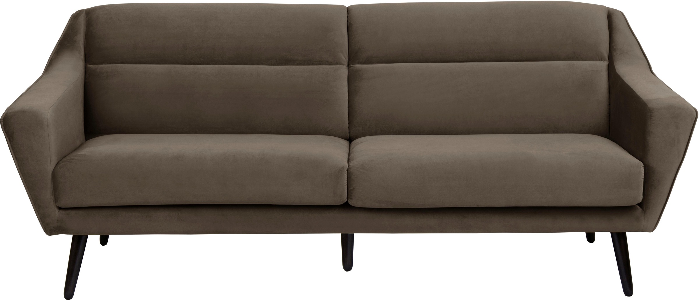 OTTO home 3-Sitzer "Bille" mit Naht im Rückenkissen und Eiche-Beinen, Desig günstig online kaufen