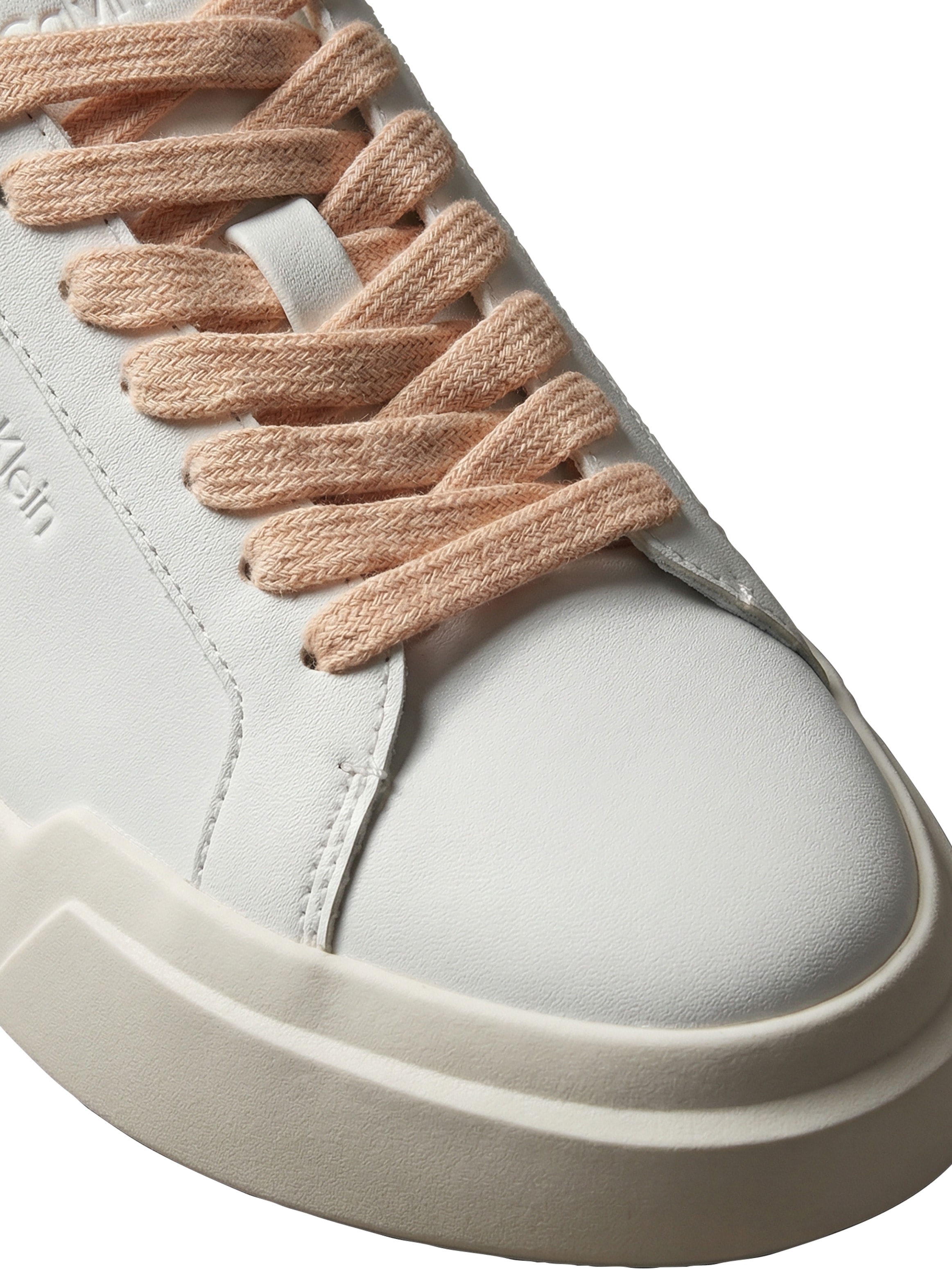 Calvin Klein Plateausneaker »CHUNKY CUPSOLE LACEUP RUB BT LTH«  Schnürschuh, Halbschuh, Freizeitsneaker mit Kontrastbesatz