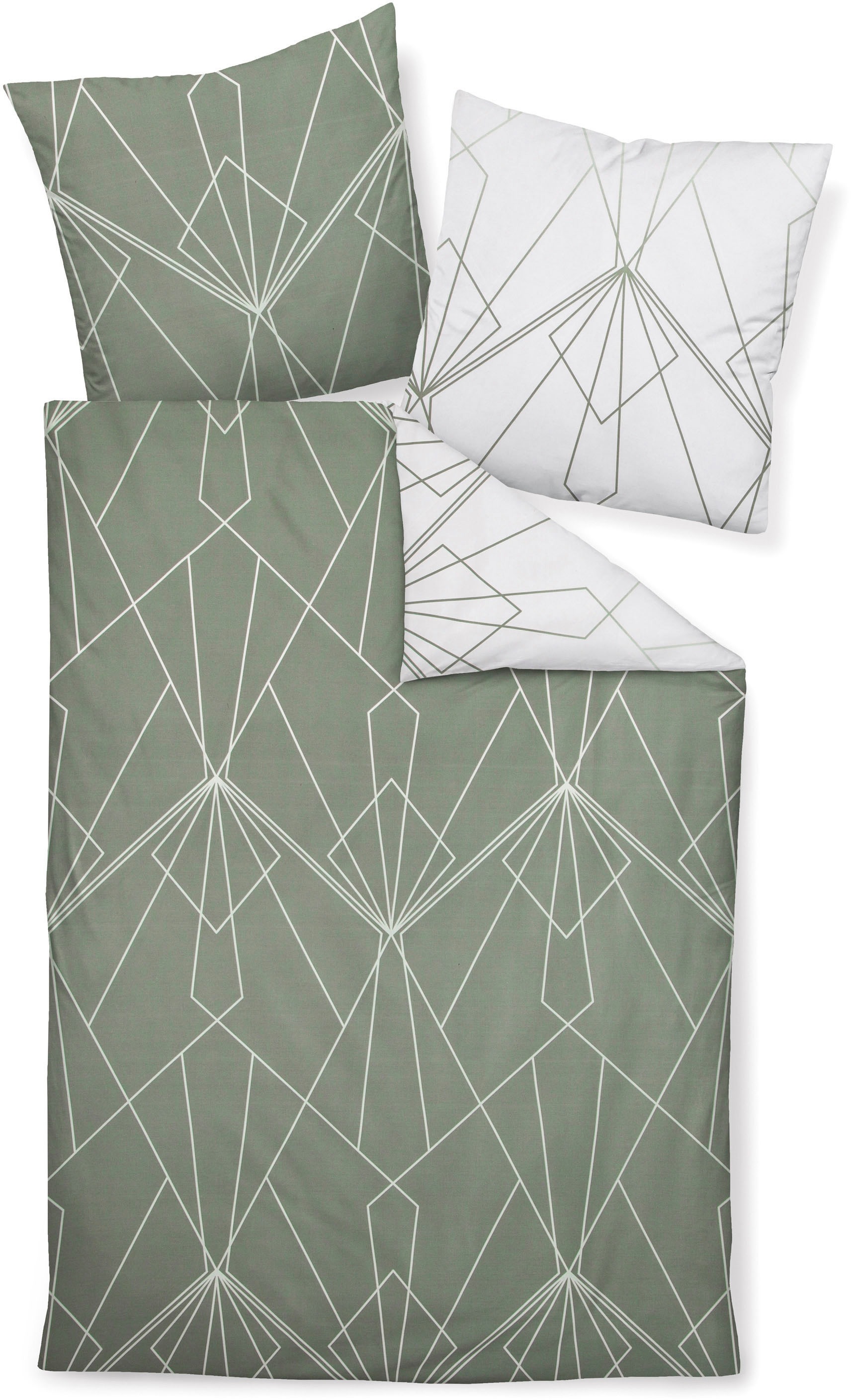 Janine Wendebettwäsche "J. D. 87054" 2 Stk. tlg. Bettwäsche aus Baumwolle m günstig online kaufen