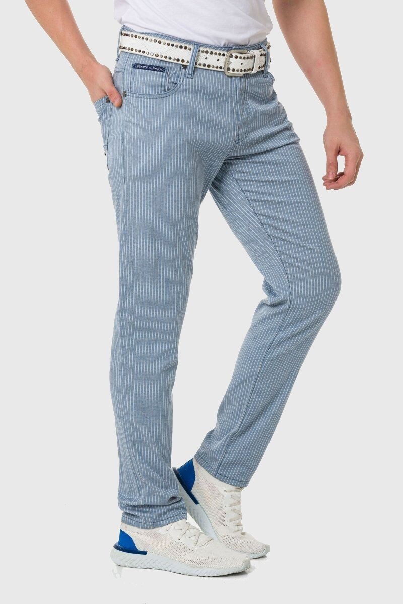 Cipo & Baxx Gerade Jeans »Hose«, im dezenten Streifen-Look