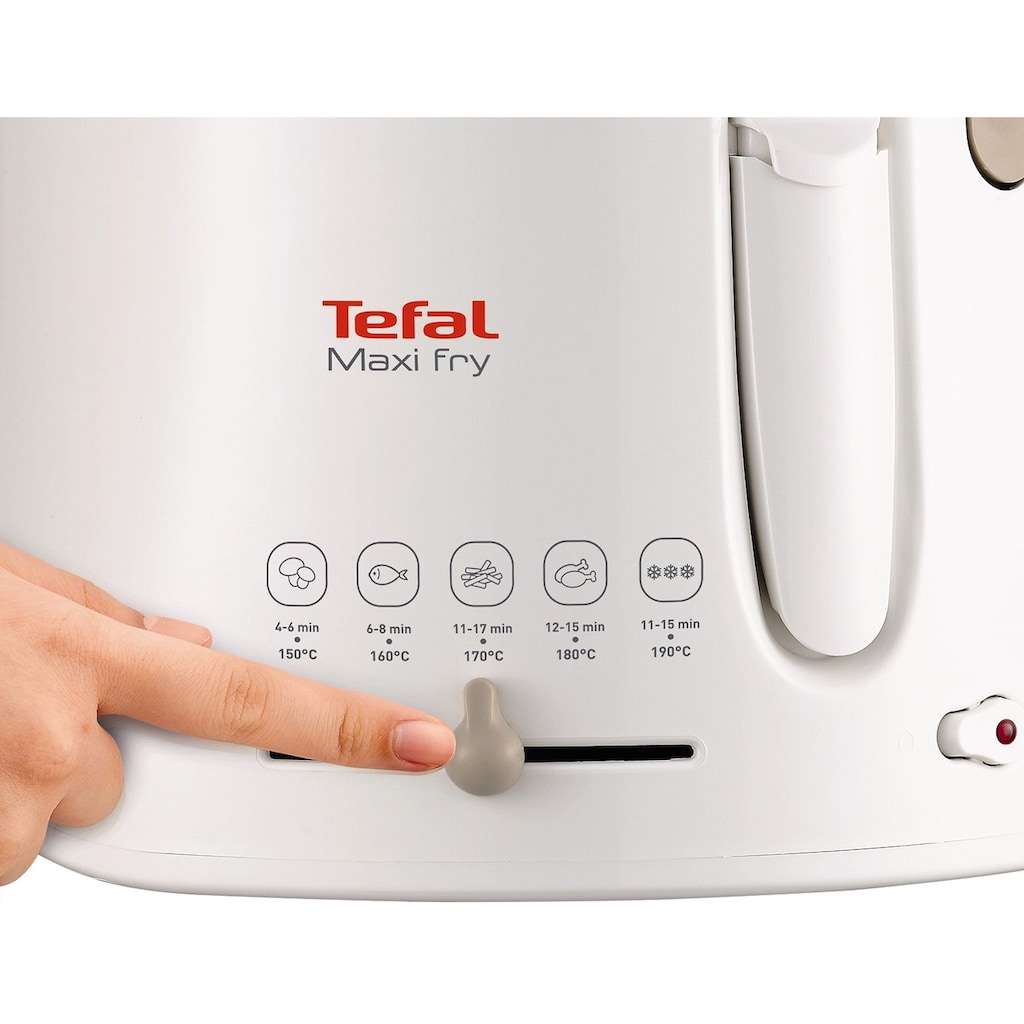 Tefal Fritteuse »FF1000 Maxi Fry«, 1900 W, Kapazität 1,2 kg, mit Öl, wärmeisoliert, automatische Deckelöffnung