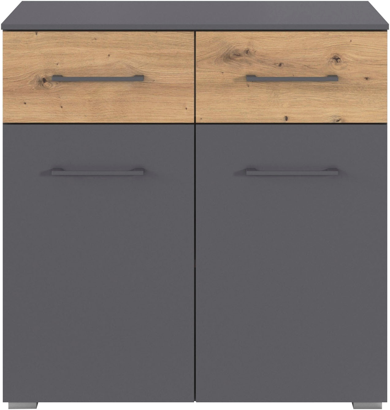 rauch Kombikommode »Sideboard Kommode Schubladenkommode Türenkommode BOSTON-EXTRA« B/H/T: 80/81/42 cm,  mit 2 geräumigen Schubladen, Einlegeboden verstellbar MADE IN GERMANY