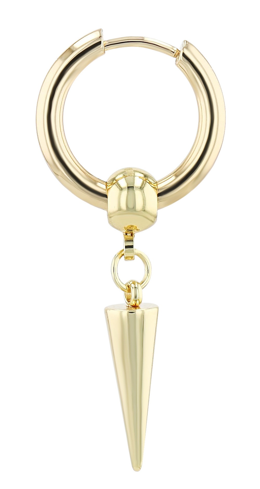 Adelia's Unisex Hoop Earrings Gold 2