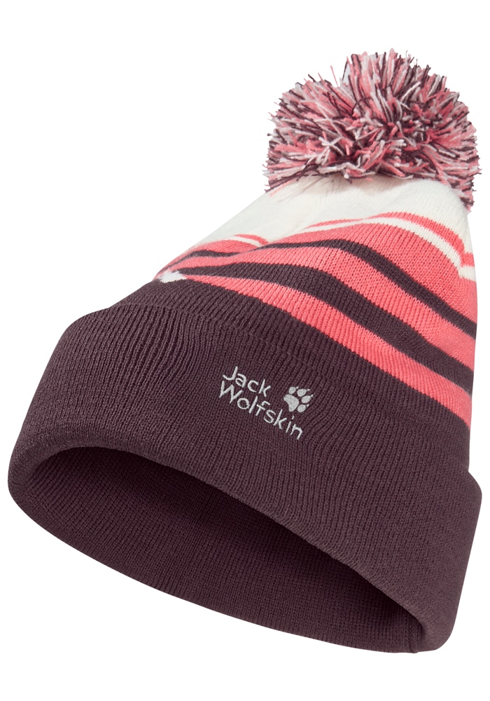 Jack Wolfskin Bommelmütze »STRIPY POMPOM BEANIE K«