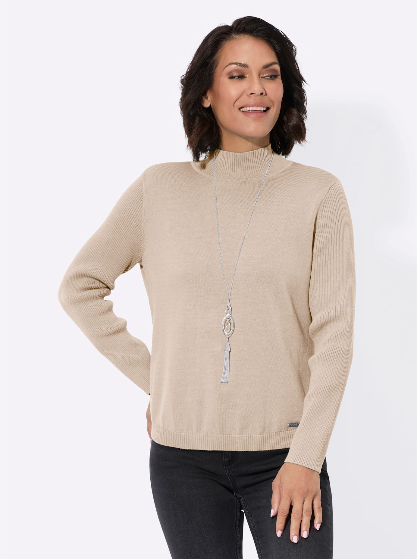 Casual Looks Stehkragenpullover "Pullover" günstig online kaufen