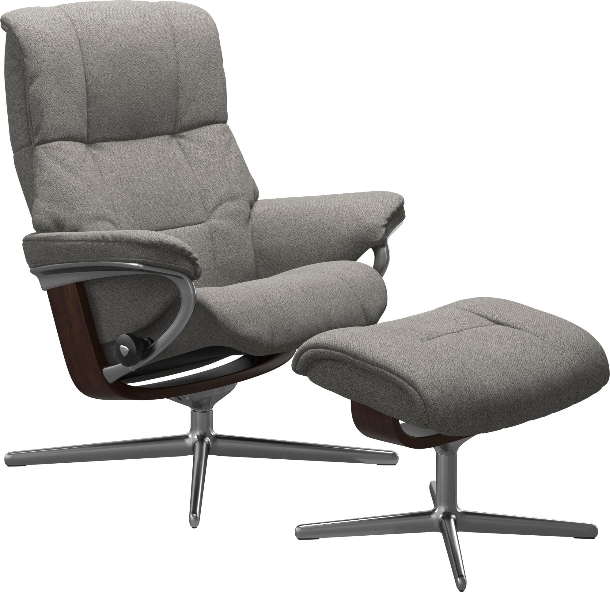 Stressless® Fußhocker »Mayfair«, mit Cross Base, Größe S, M & L, Holzakzent Braun