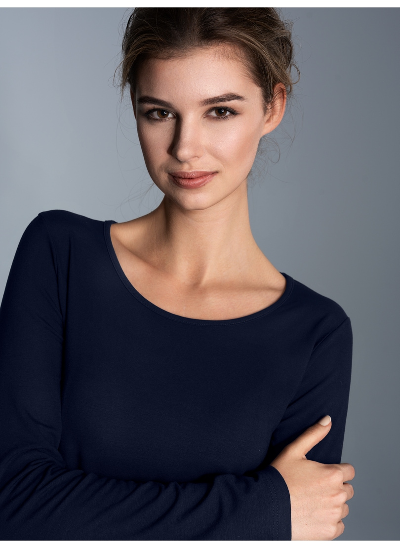 Trigema Longsleeve »TRIGEMA Shirt aus Viskose Langarm«, (1 tlg.)