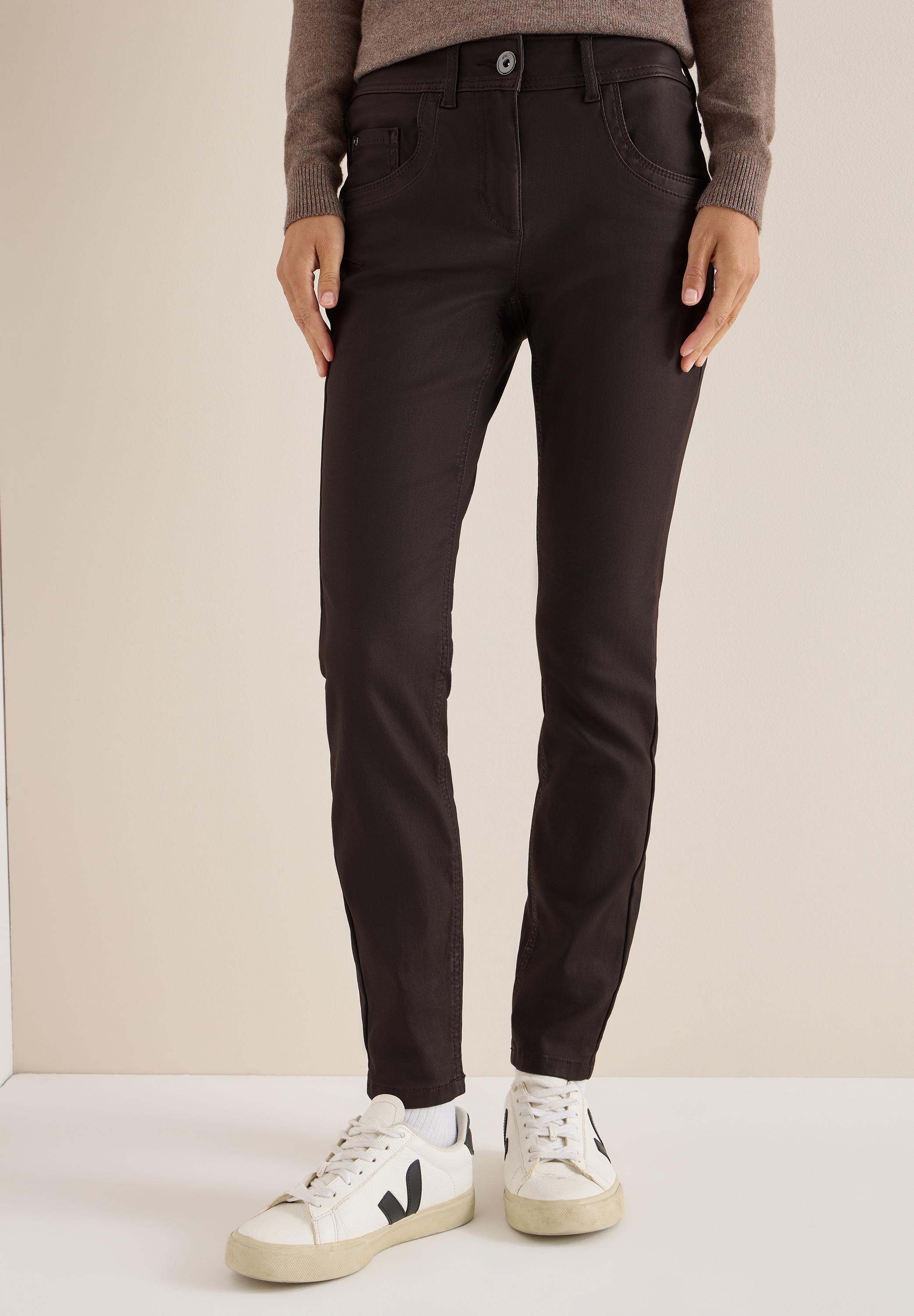 STREET ONE Lederimitathose in Fake-Leder-Optik günstig online kaufen