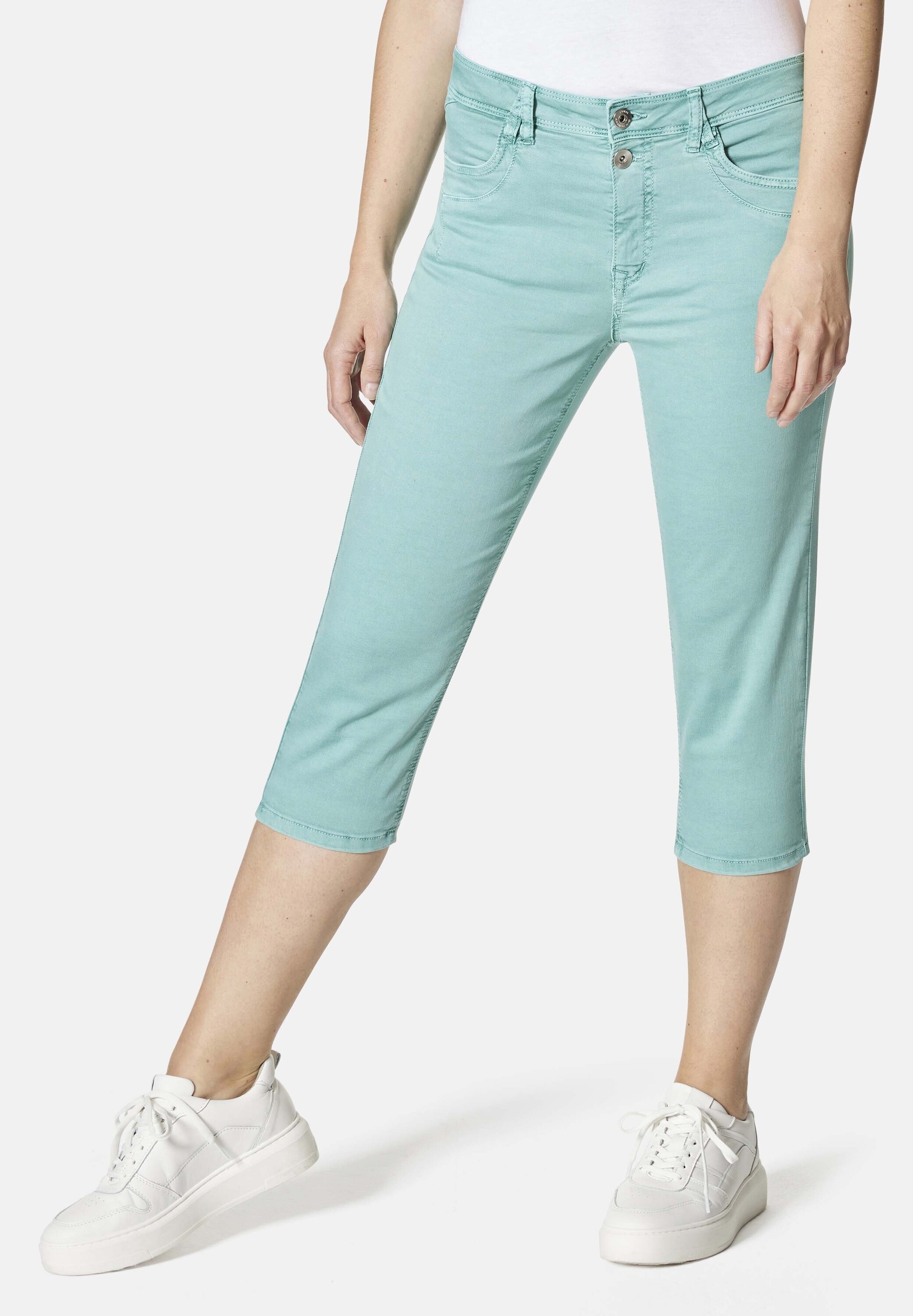 STOOKER WOMEN "LIMA Boyfriend Fit Capri" Boyfriend Fit Casual Twill Capri Hose für Damen
