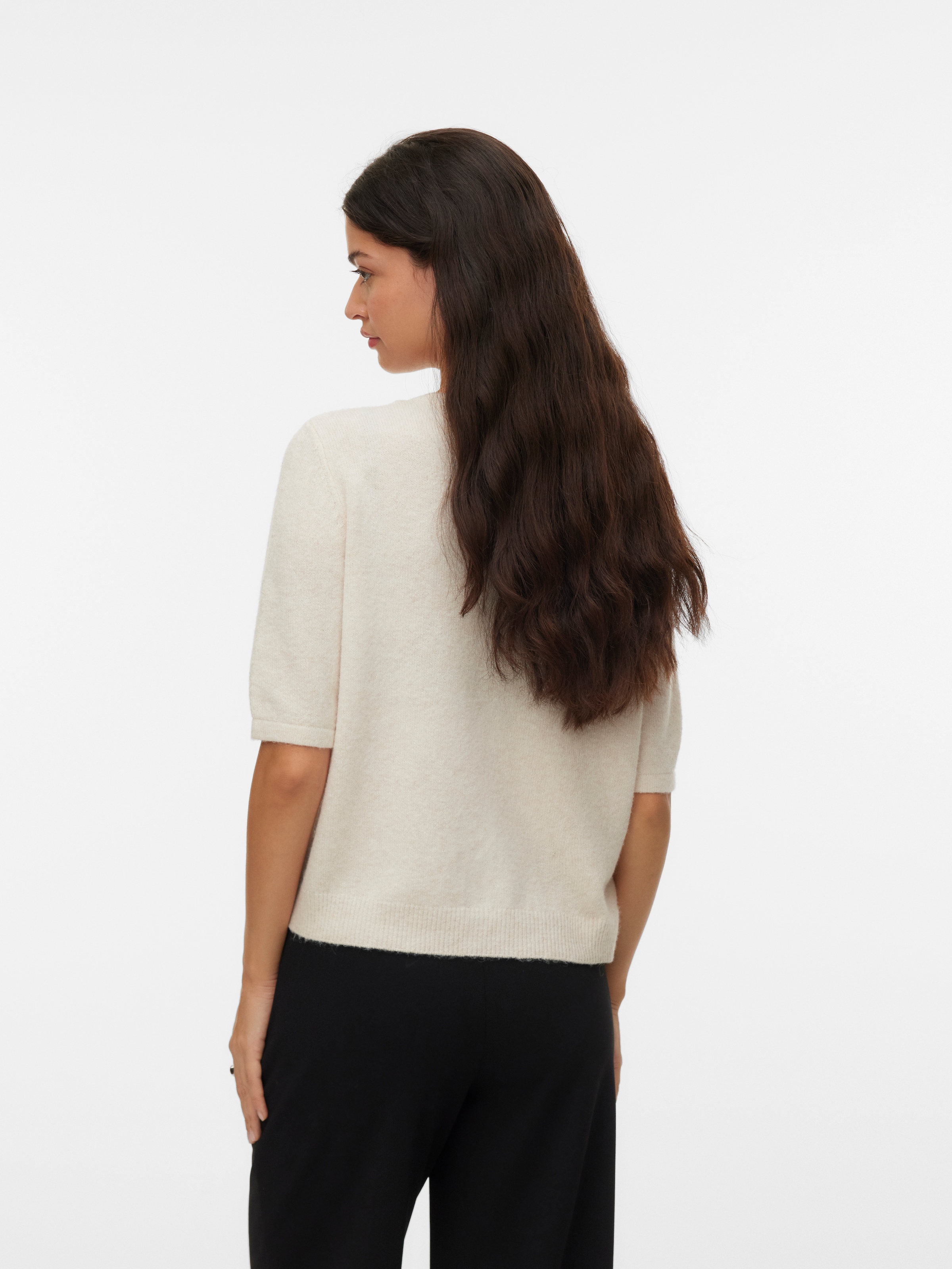 Vero Moda Strickjacke »VMDOFFY 2/4 O-NECK BUTTON CARDIGAN NOOS«